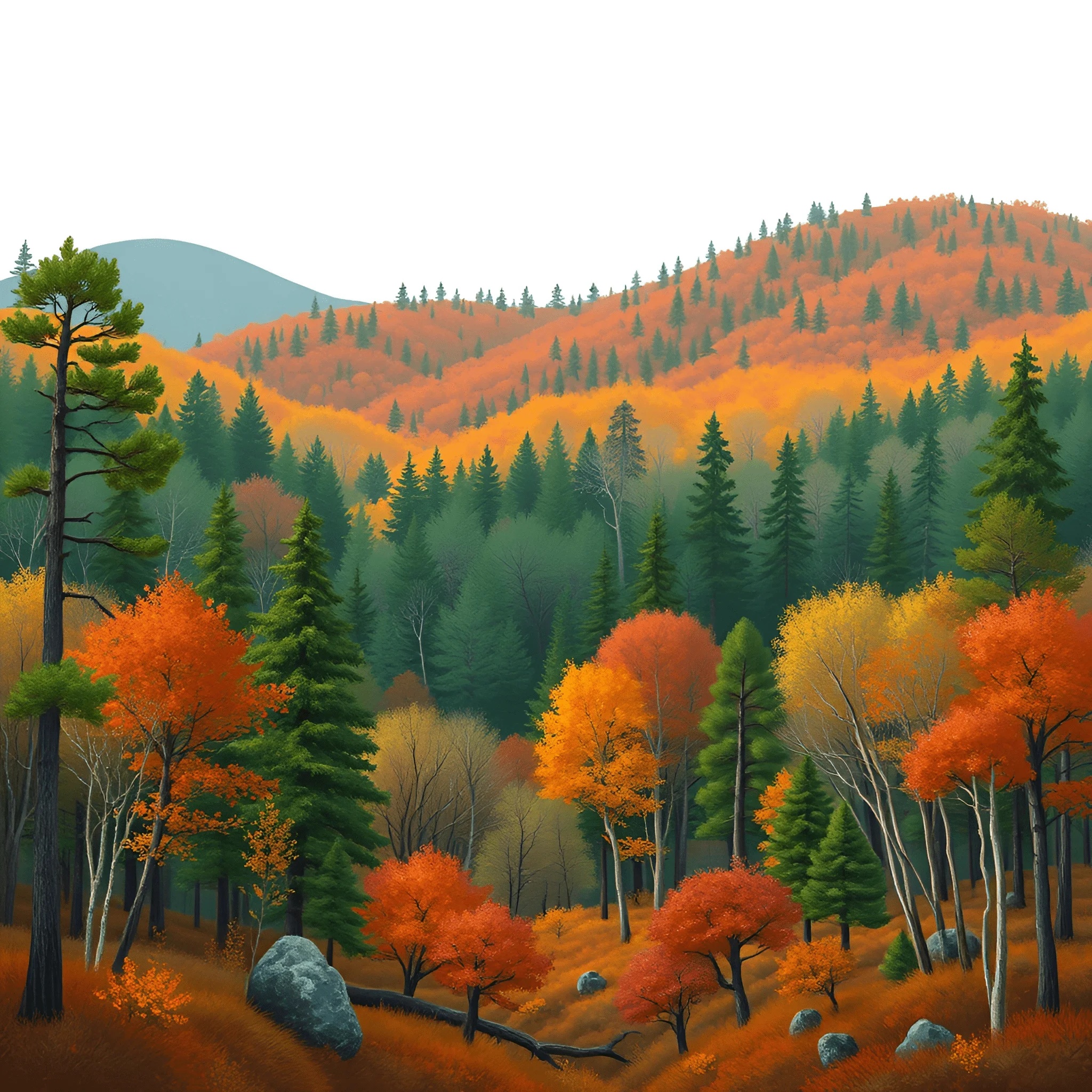 Autumn Forest Landscape - Free Download - AI Scribbles