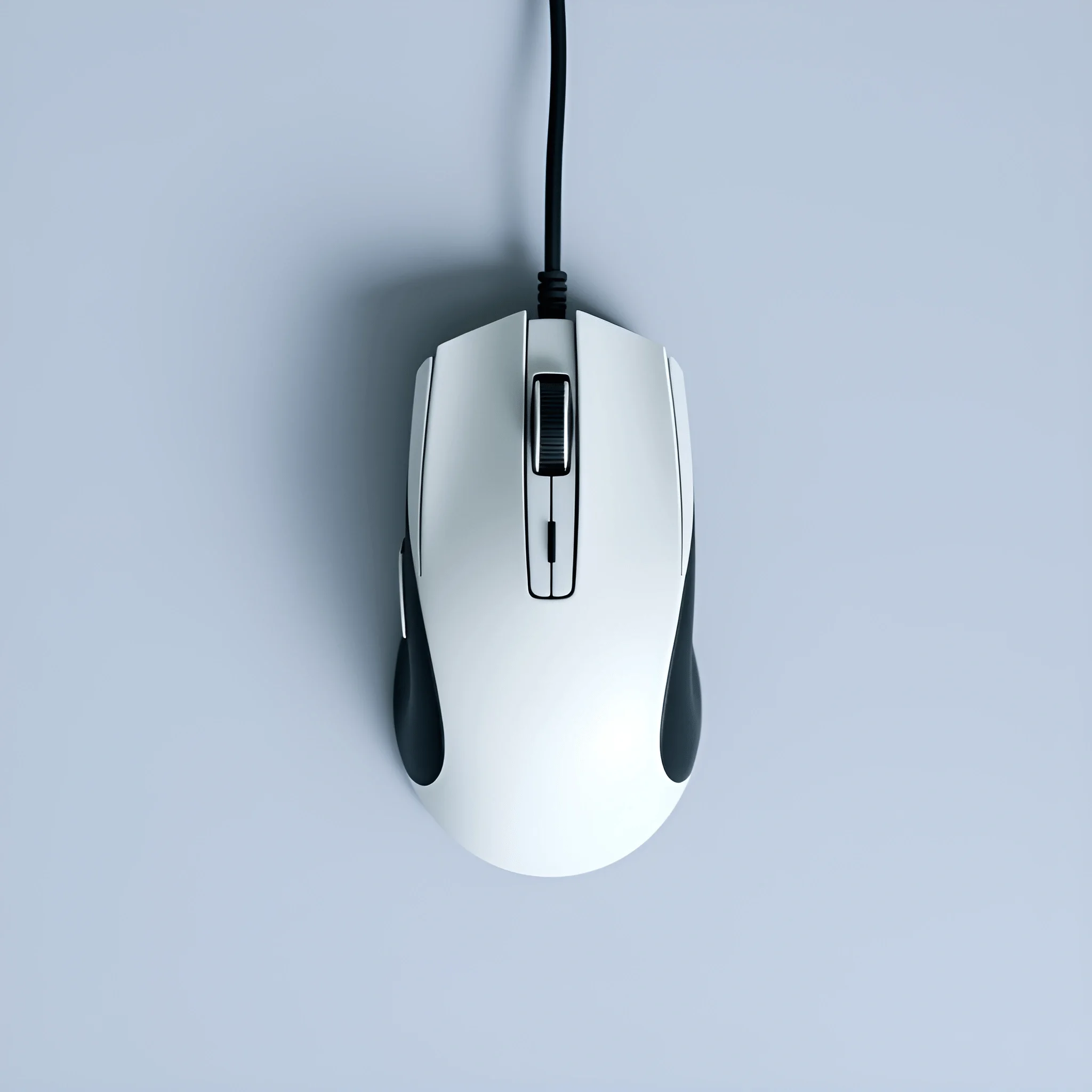 Computer Mouse Whote White Wired Computer Mouse - Free Download - AI Scribbles