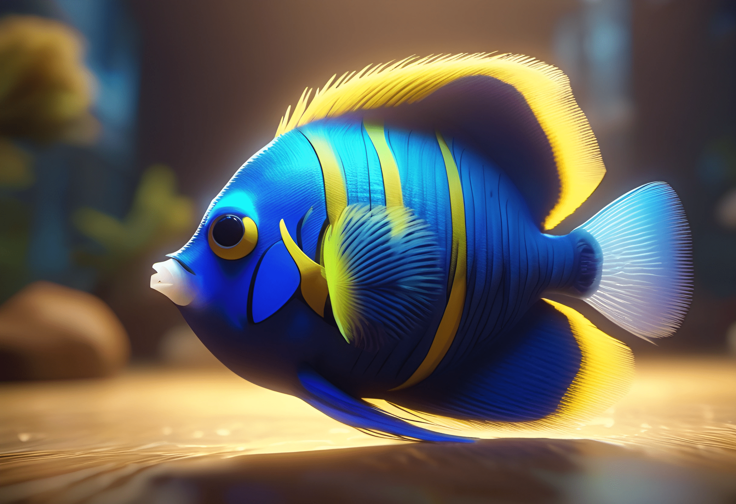Colorful Tropical Fish in Aquarium - Free Download - AI Scribbles