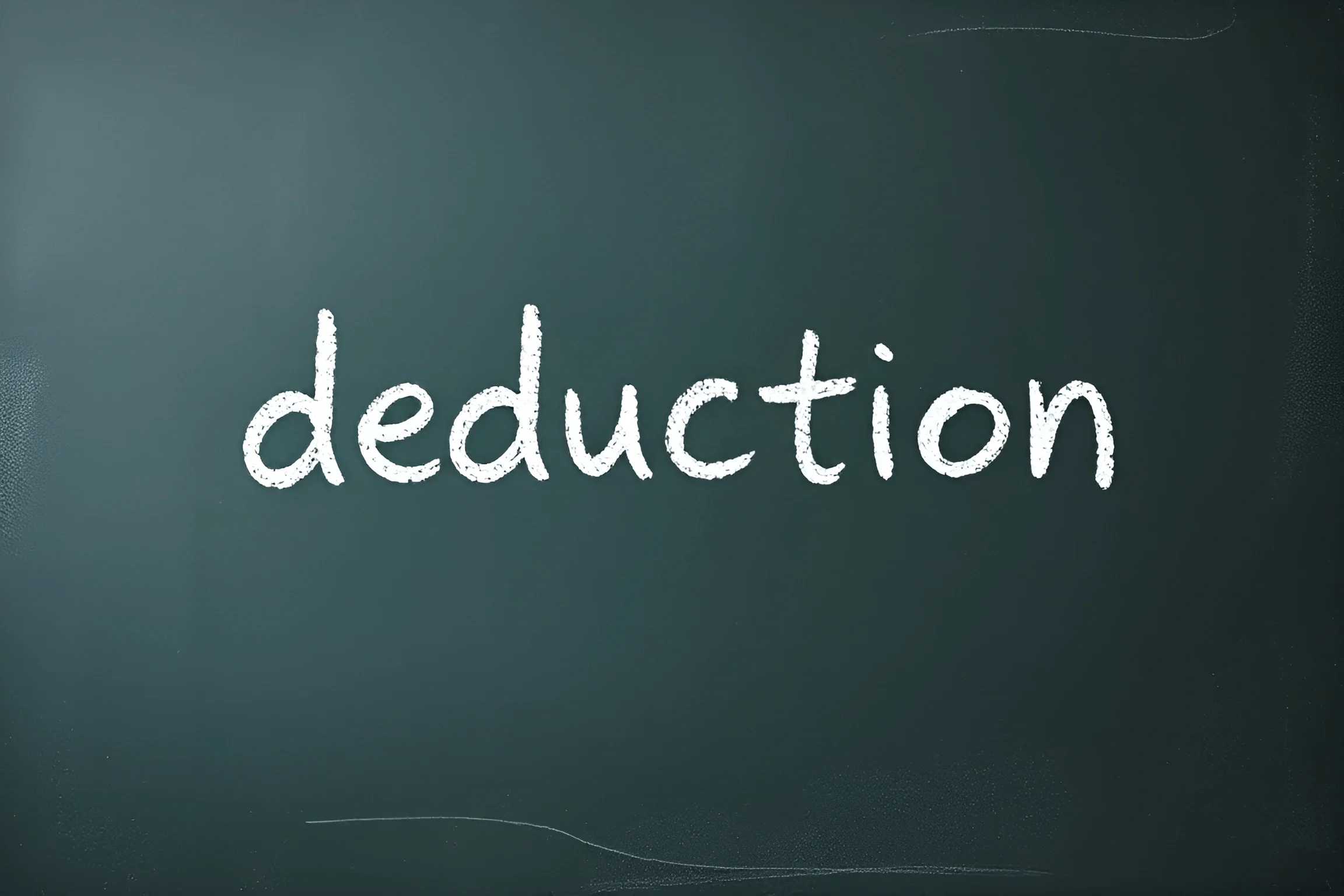 Chalkboard Word Deduction Written in White - Free Download - AI Scribbles