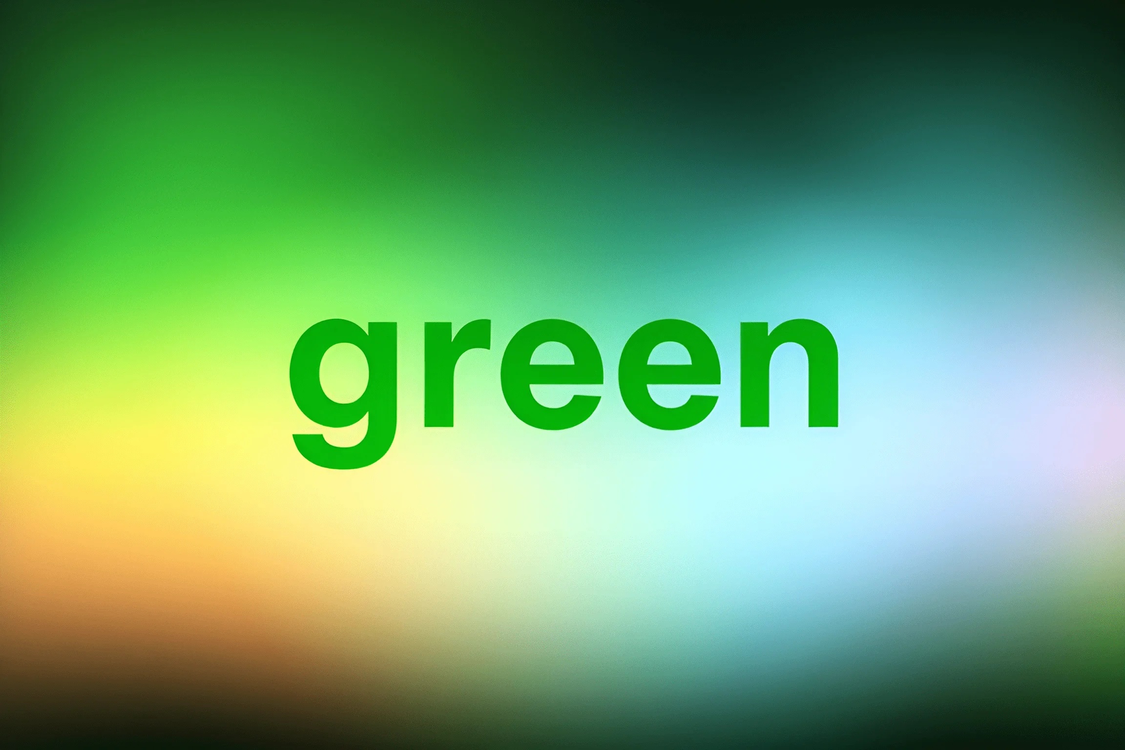 Green Color Typography on Blurred Background - Free Download - AI Scribbles