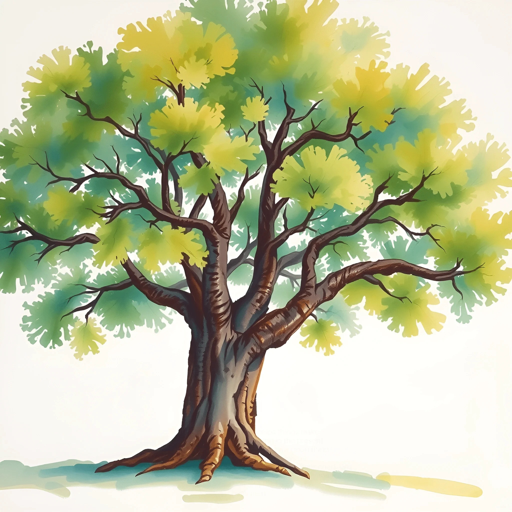 Detailed Illustration of a Tree - Free Download - AI Scribbles