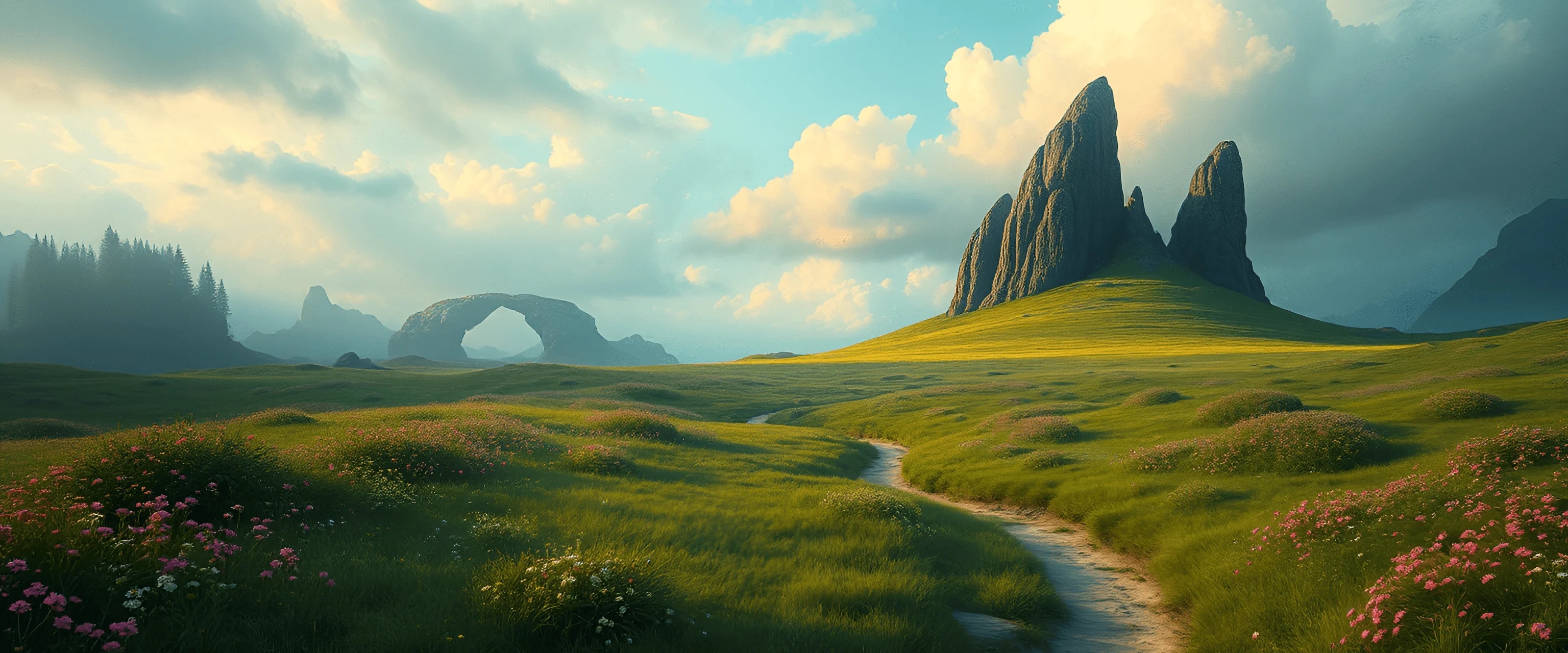 Majestic Mountain Landscape - Free Download - AI Scribbles