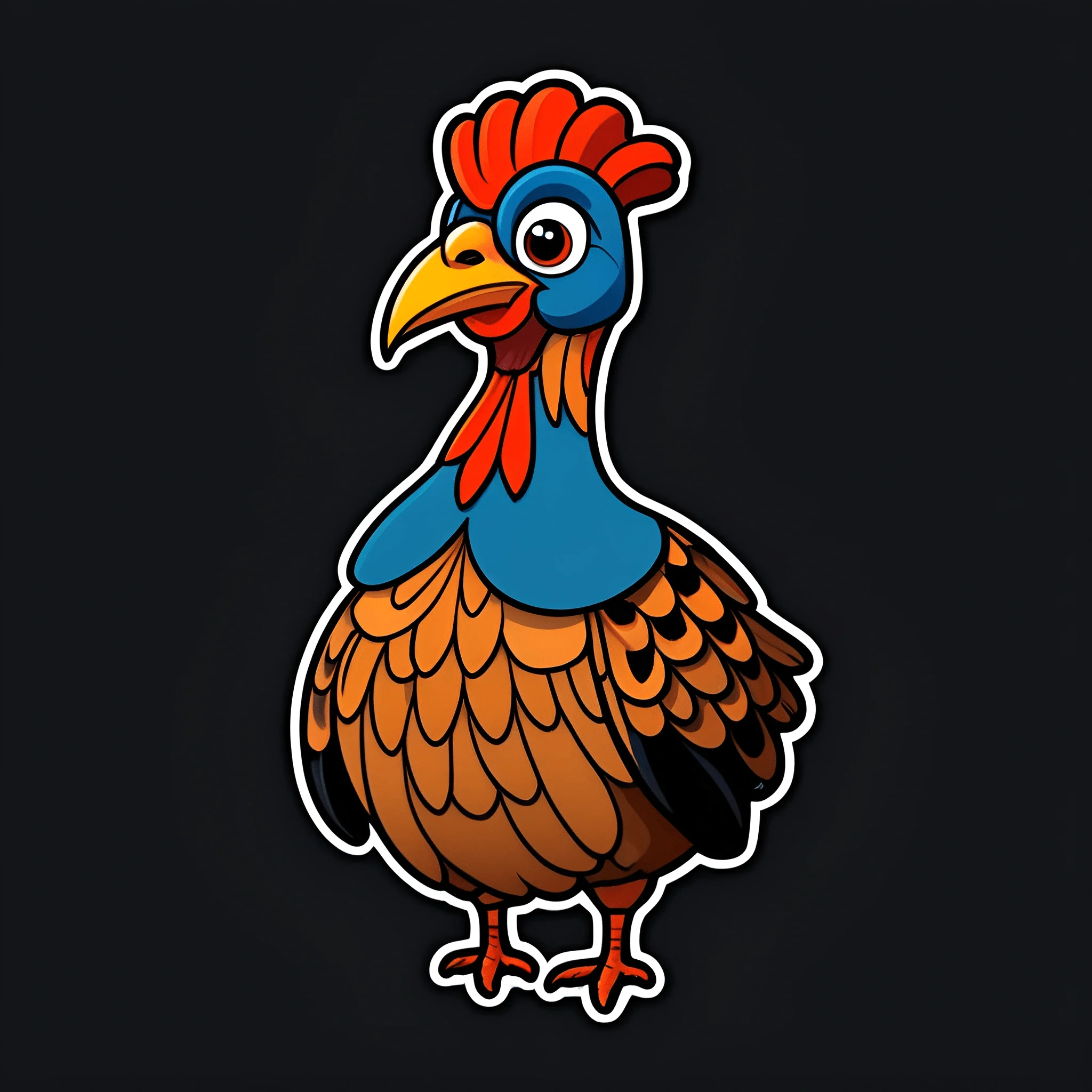 Cartoon Chicken Character - Free Download - AI Scribbles