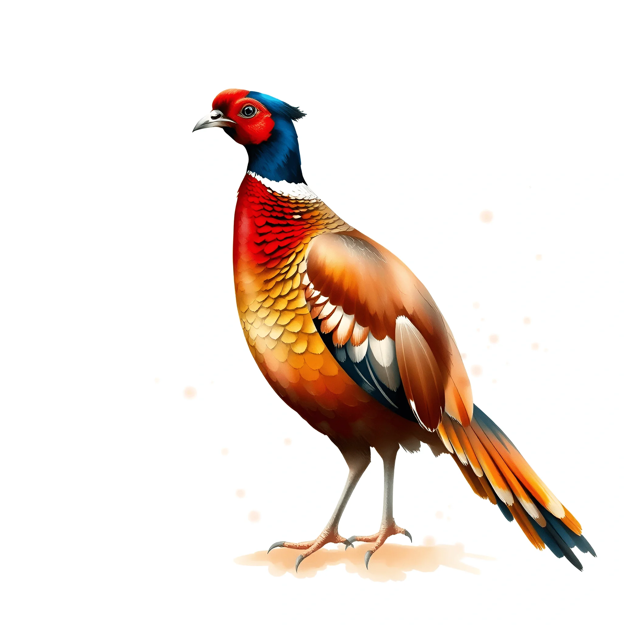 Colorful Pheasant Illustration - Free Download - AI Scribbles