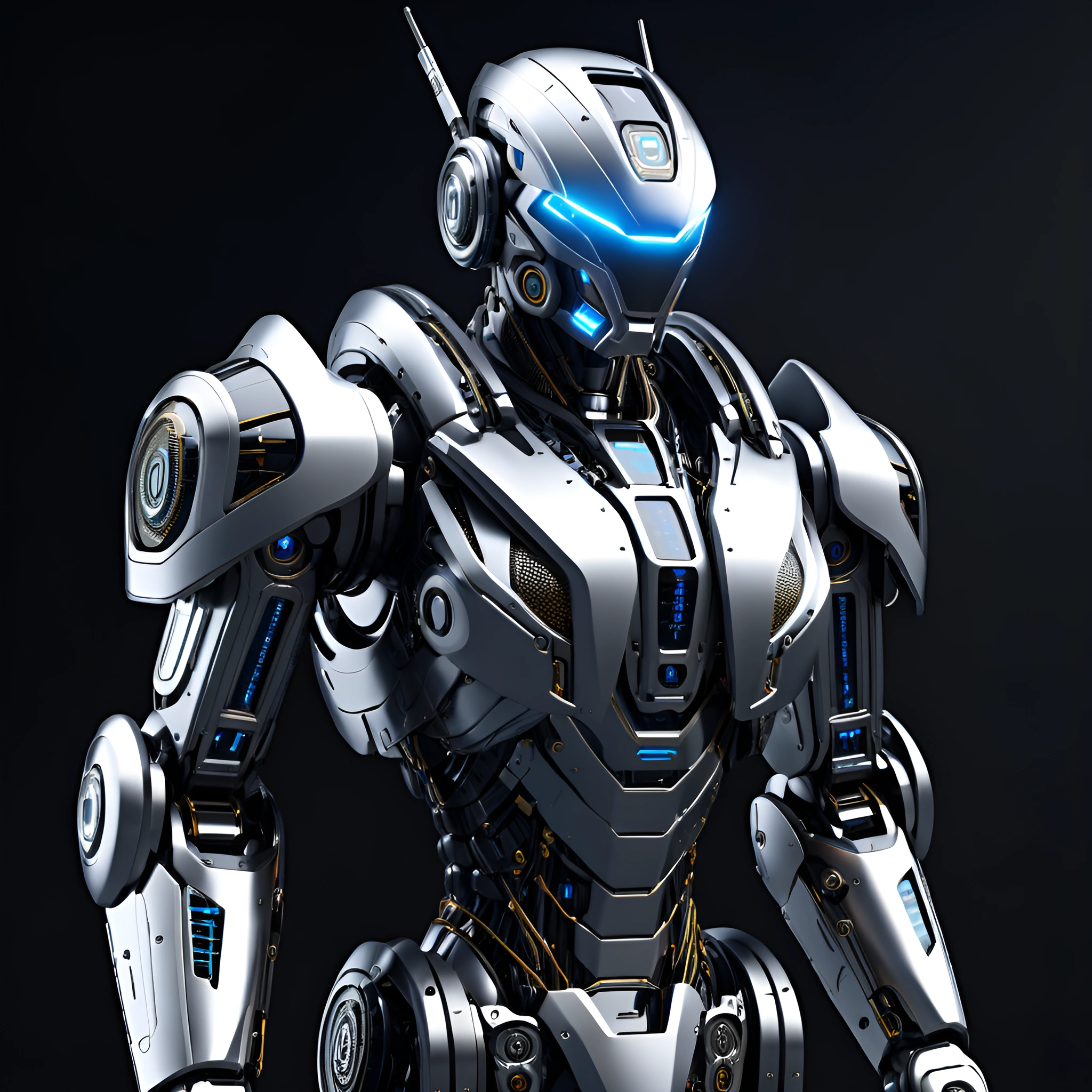 Robot Futuristic Futuristic Robot - Free Download - AI Scribbles