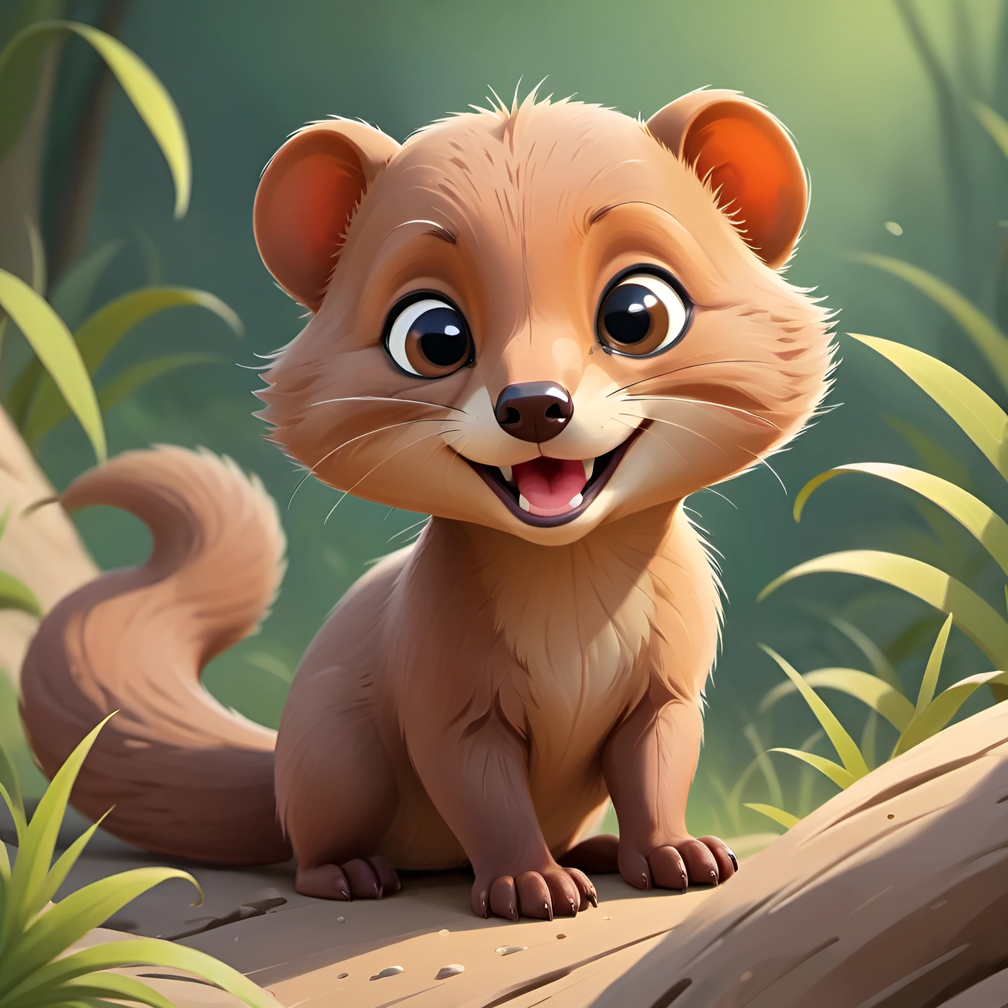Adorable Baby Animal in Forest - Free Download - AI Scribbles