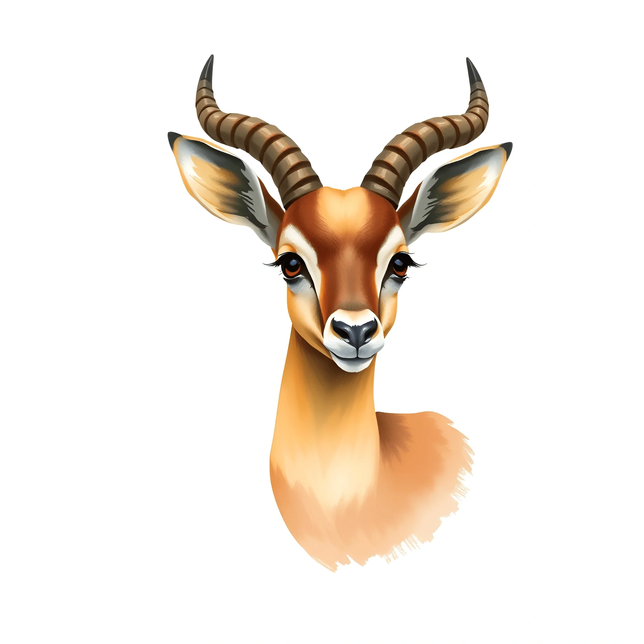 Realistic Gazelle Illustration - Free Download - AI Scribbles