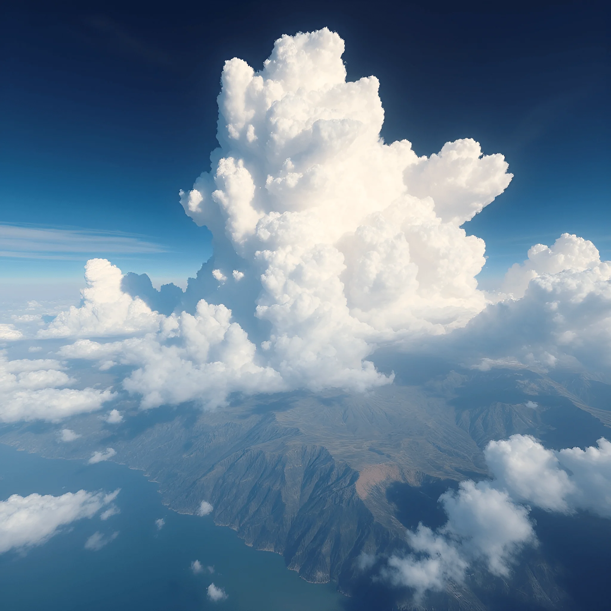 Dramatic Cloud Formation Over Mountains - Free Download - AI Scribbles