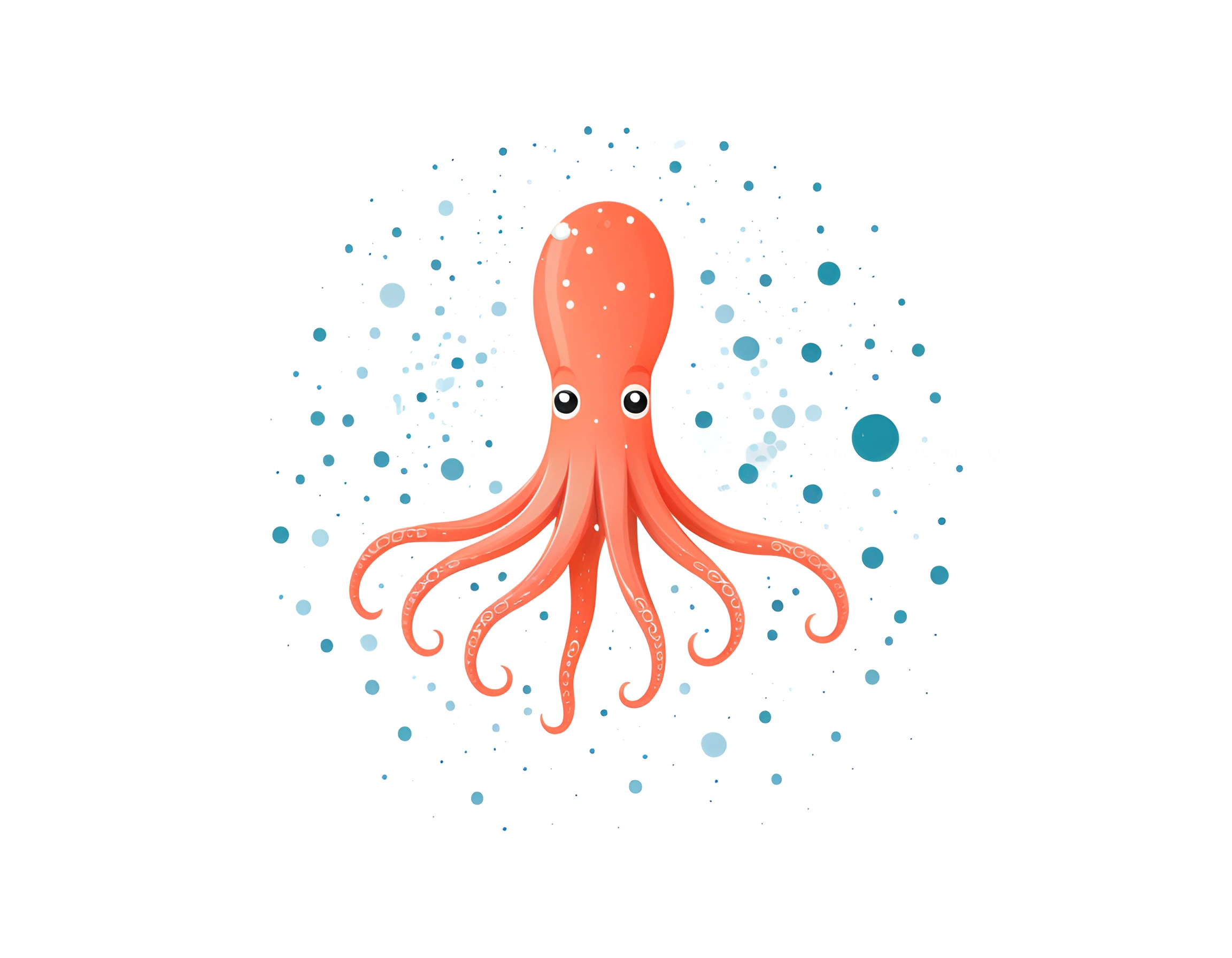 Playful Cartoon Octopus Illustration - Free Download - AI Scribbles