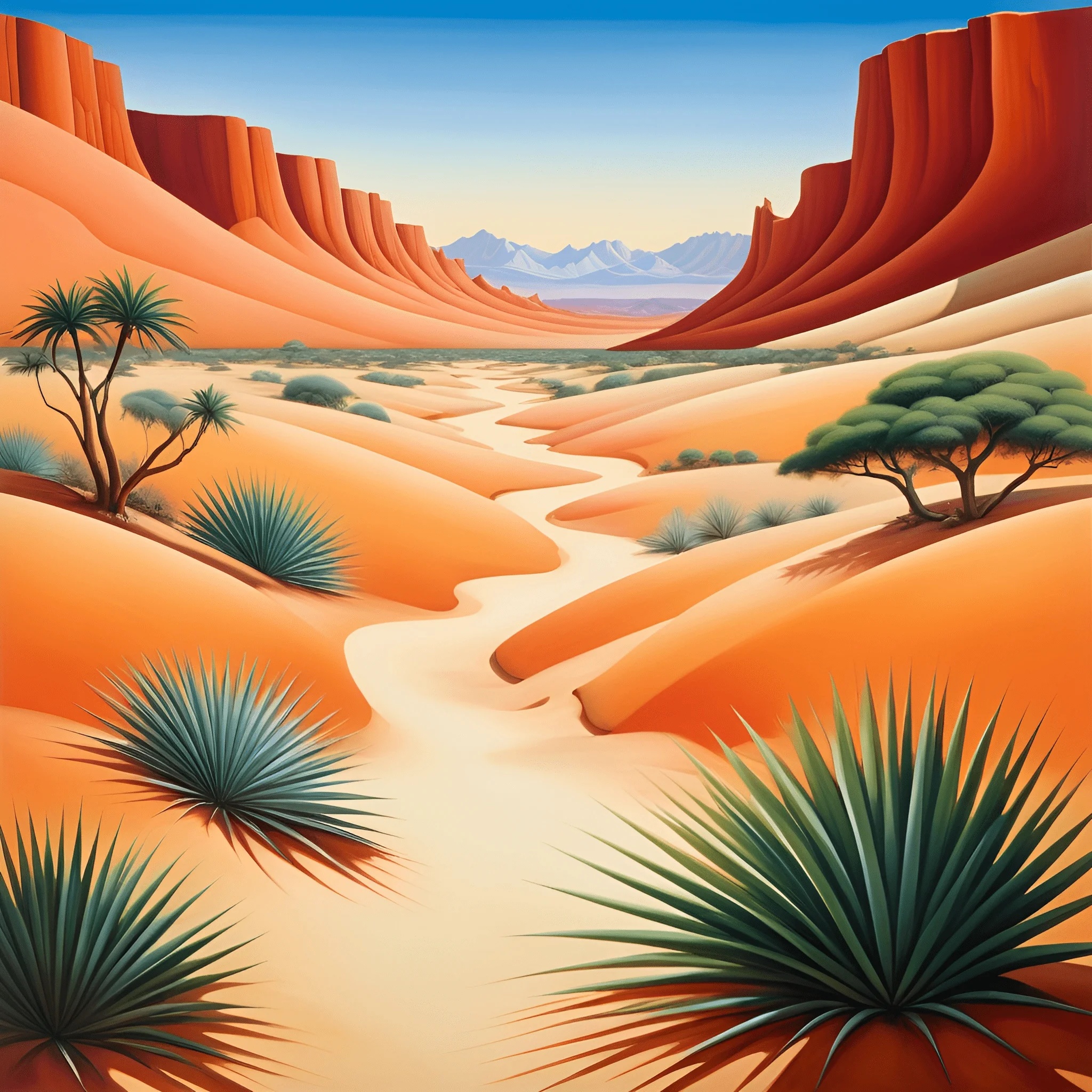 Vibrant Desert Landscape - Free Download - AI Scribbles