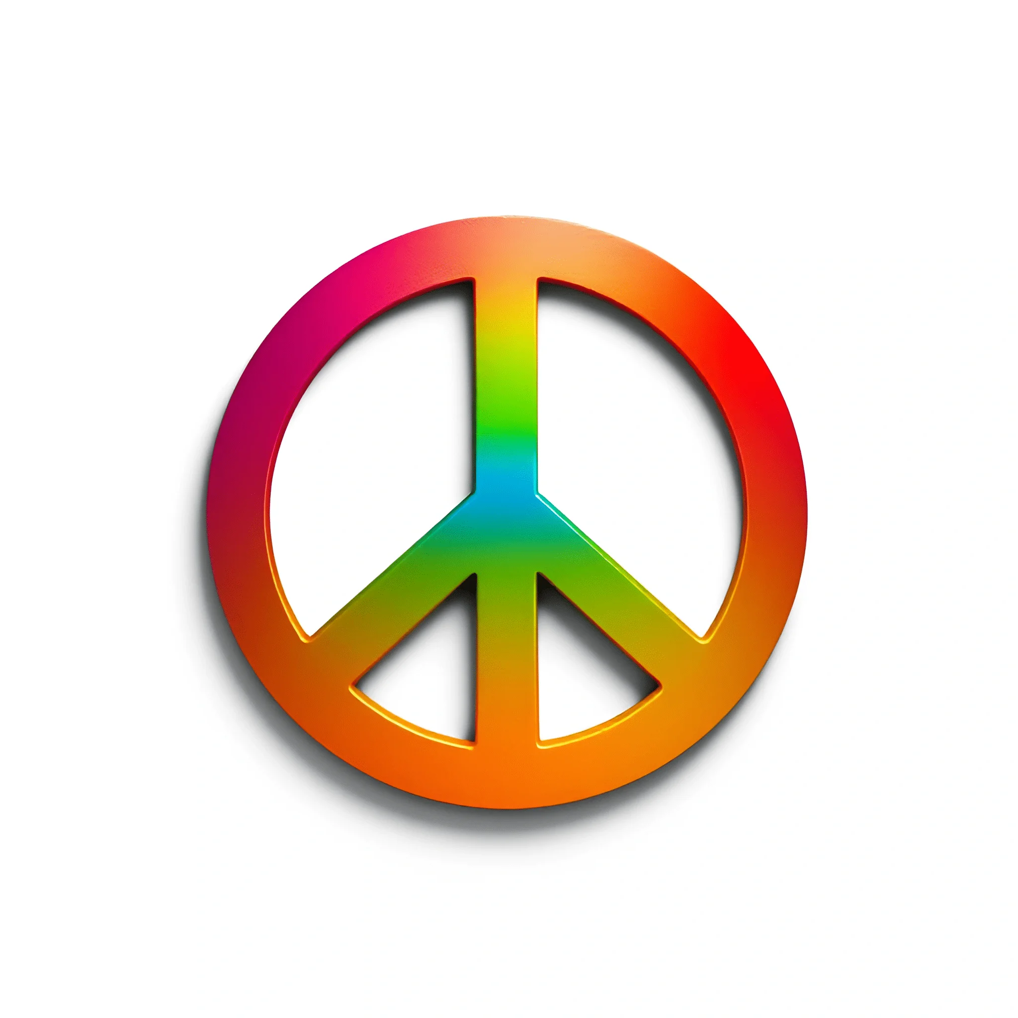 Colorful Peace Symbol - Free Download - AI Scribbles