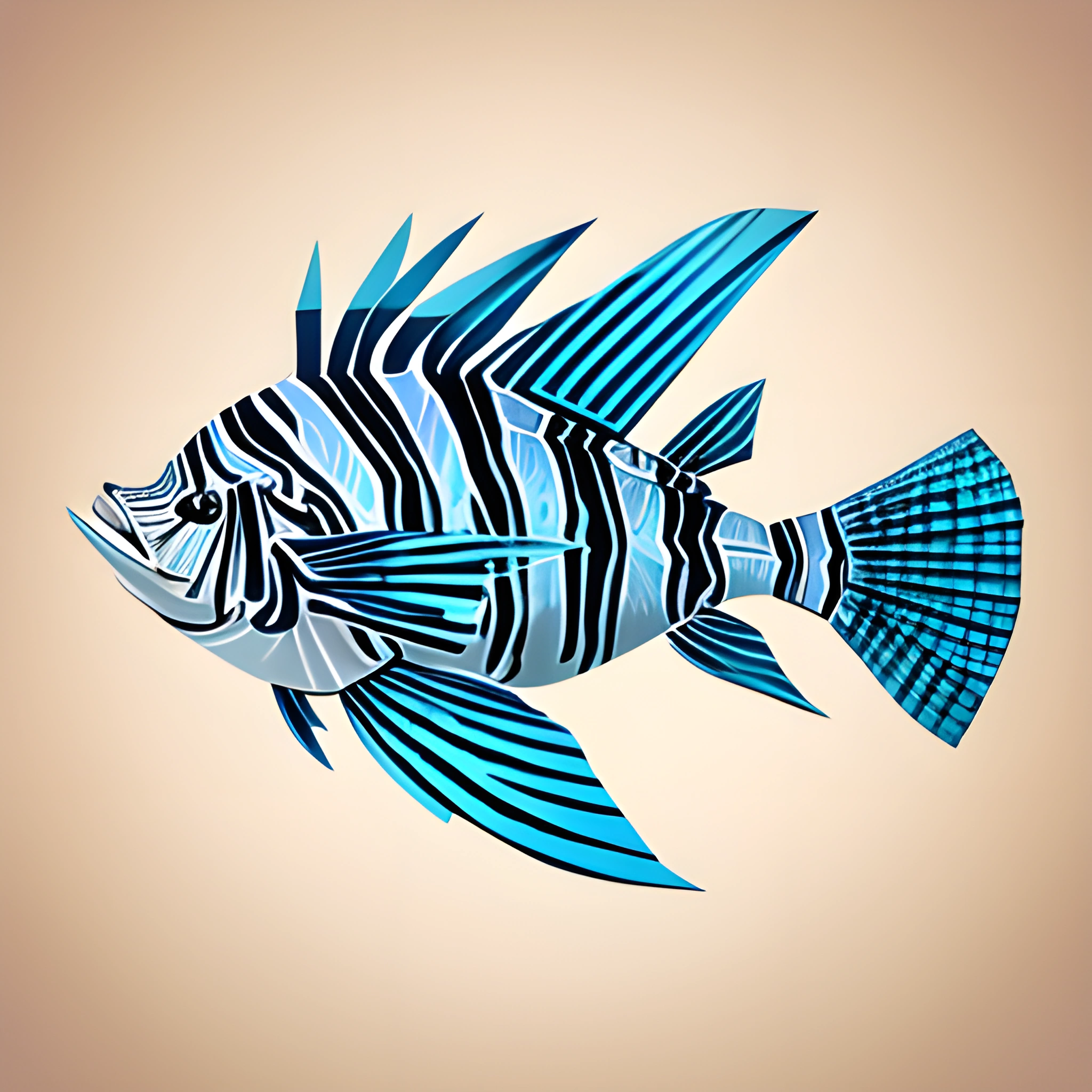 Fish Drawing Digital Abstract Fish Illustration - Free Download - AI Scribbles