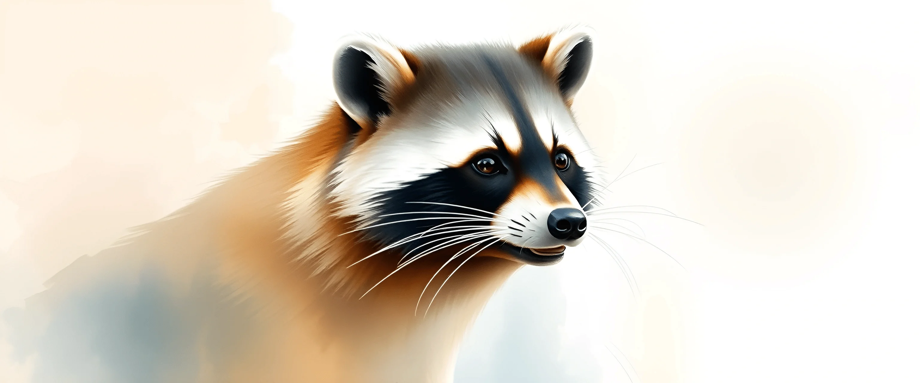 Digital Racoon Digital Painting of Raccoon Portrait - Free Download - AI Scribbles