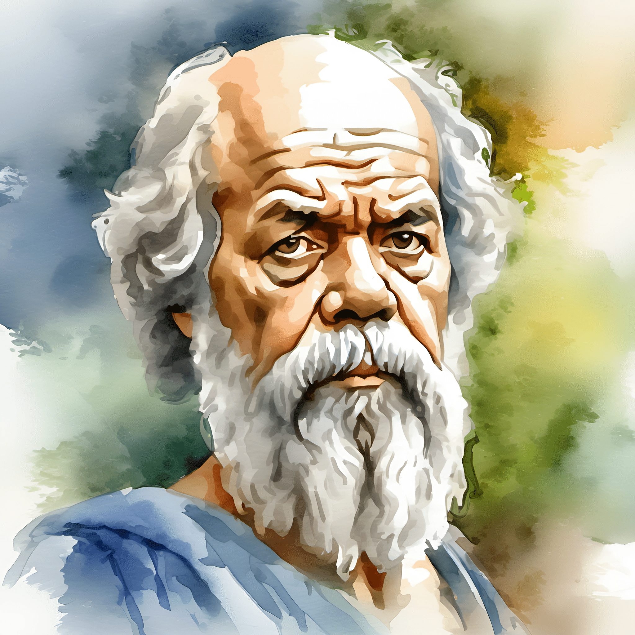 Philozopher Philosopher Portrait Art - Free Download - AI Scribbles