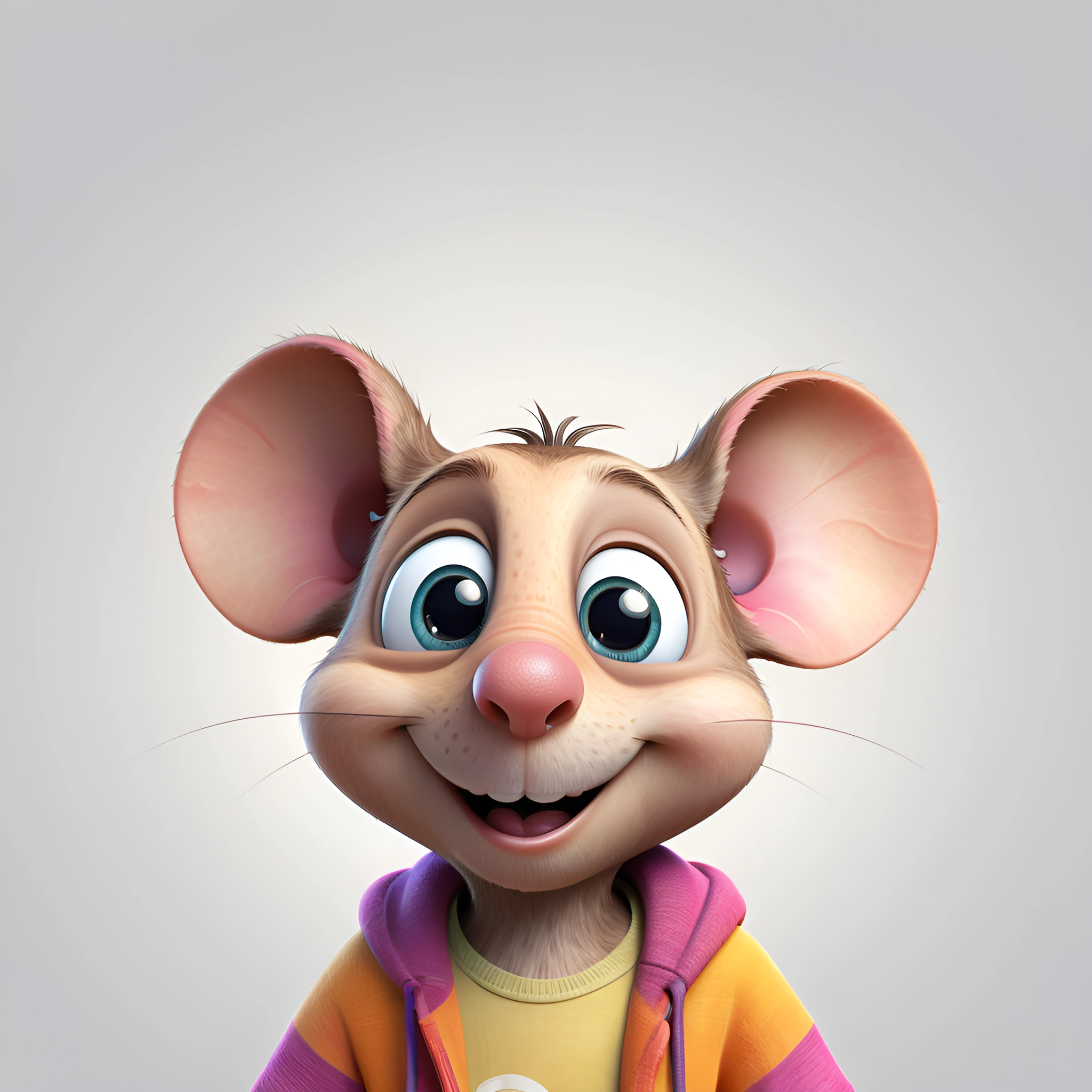 Character Mouse Cheerful Cartoon Mouse Character - Free Download - AI Scribbles