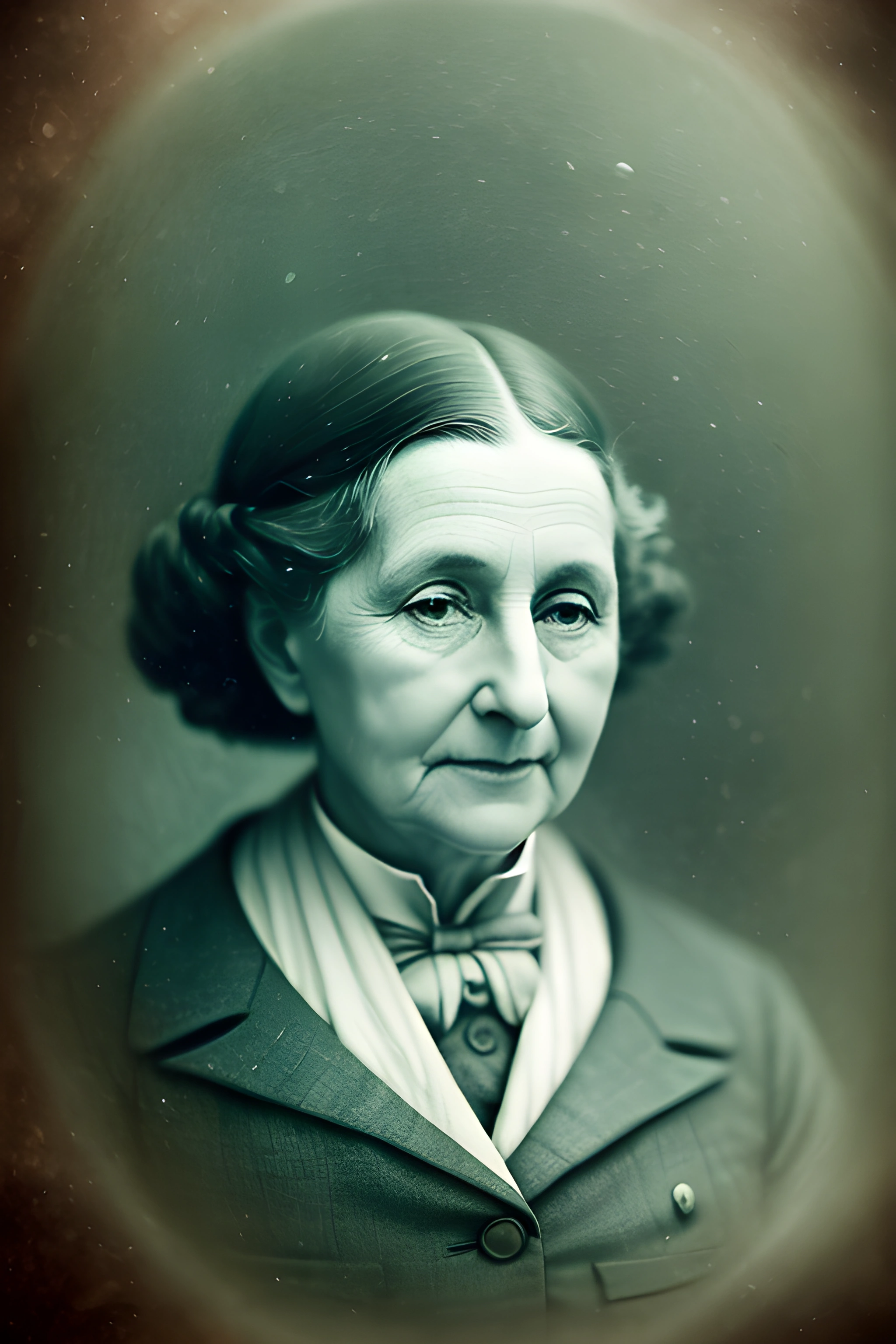 photo of a woman in a suit and tie