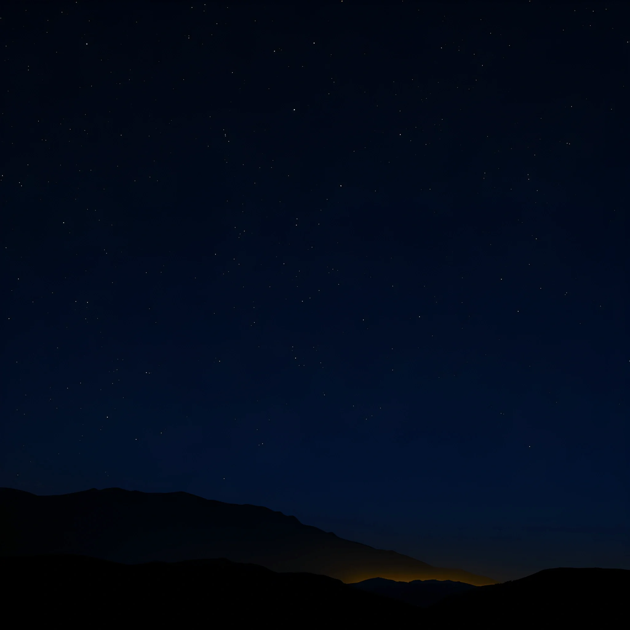Starry Night Sky Over Mountain Silhouette - Free Download - AI Scribbles