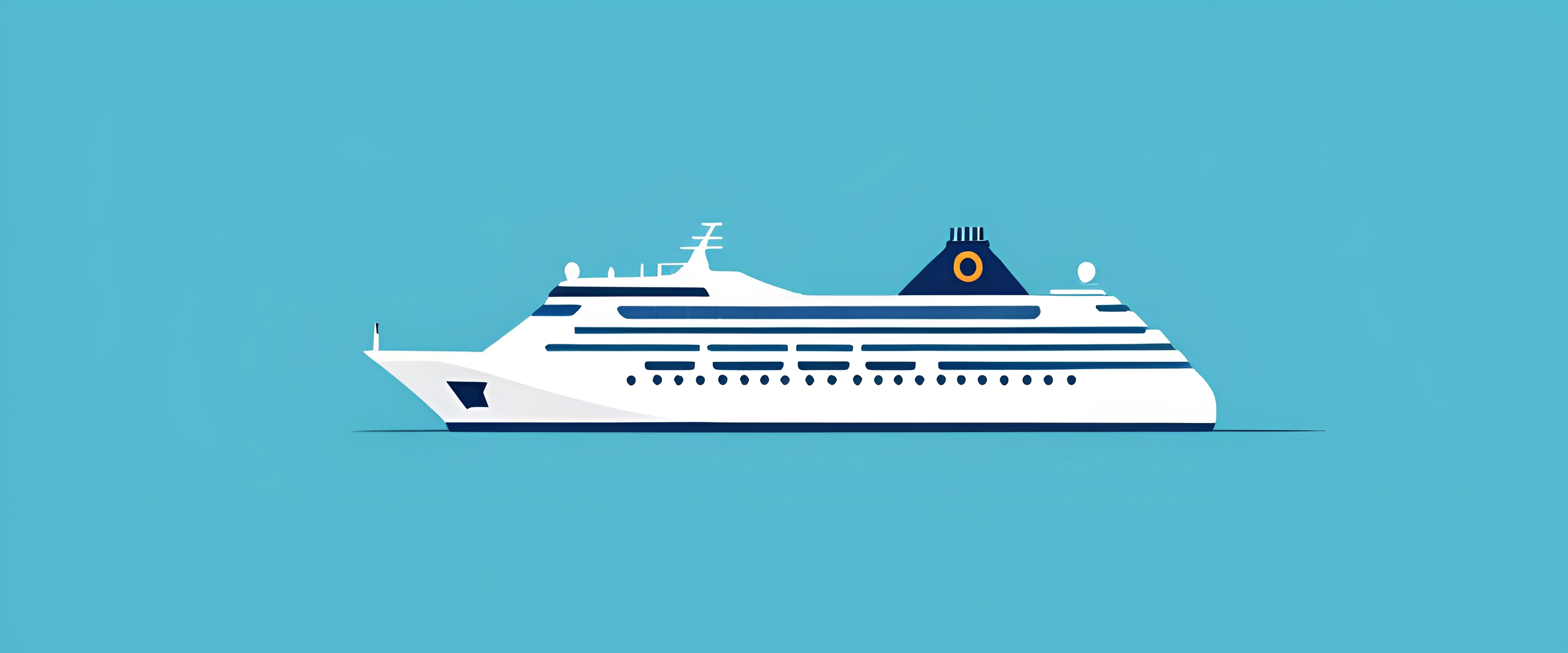 Side View Illustration of a Modern Cruise Ship - Free Download - AI ...