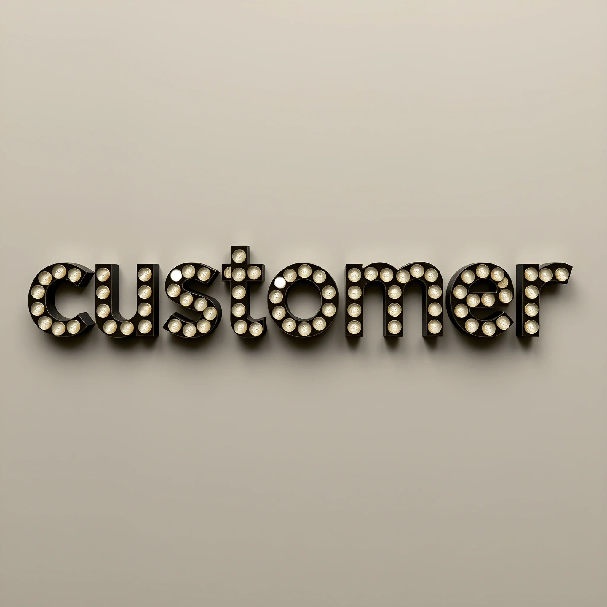 For Customer Sign Illuminated 'Customer' Sign - Free Download - AI Scribbles