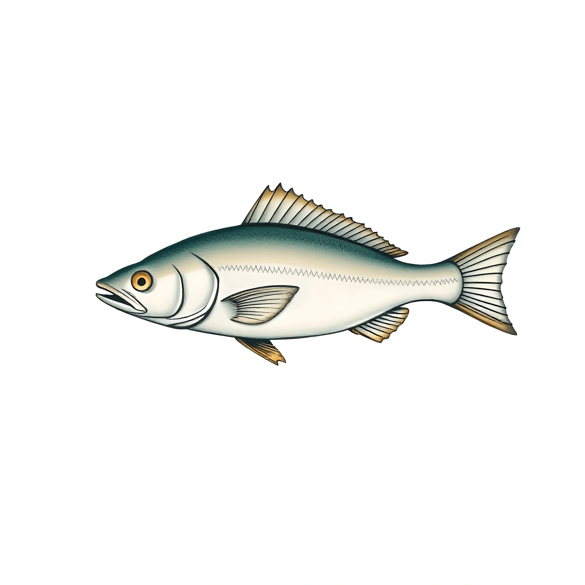 Realistic Illustration of a Fish - Free Download - AI Scribbles