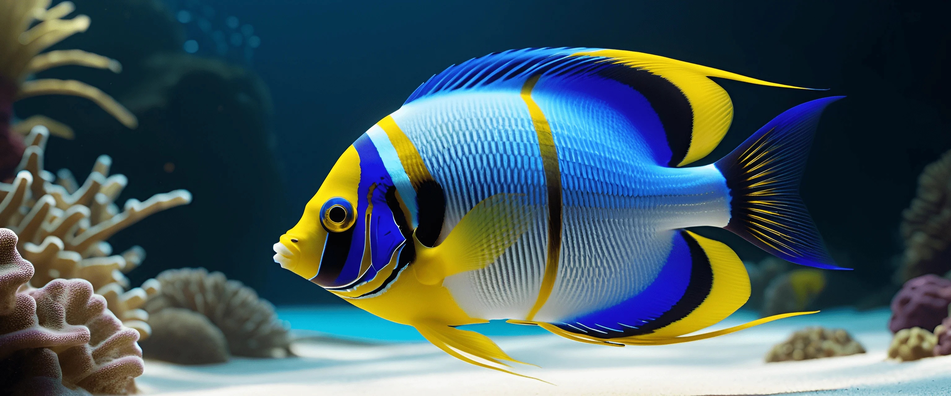 Vibrant Angel Fish in Coral Reef - Free Download - AI Scribbles