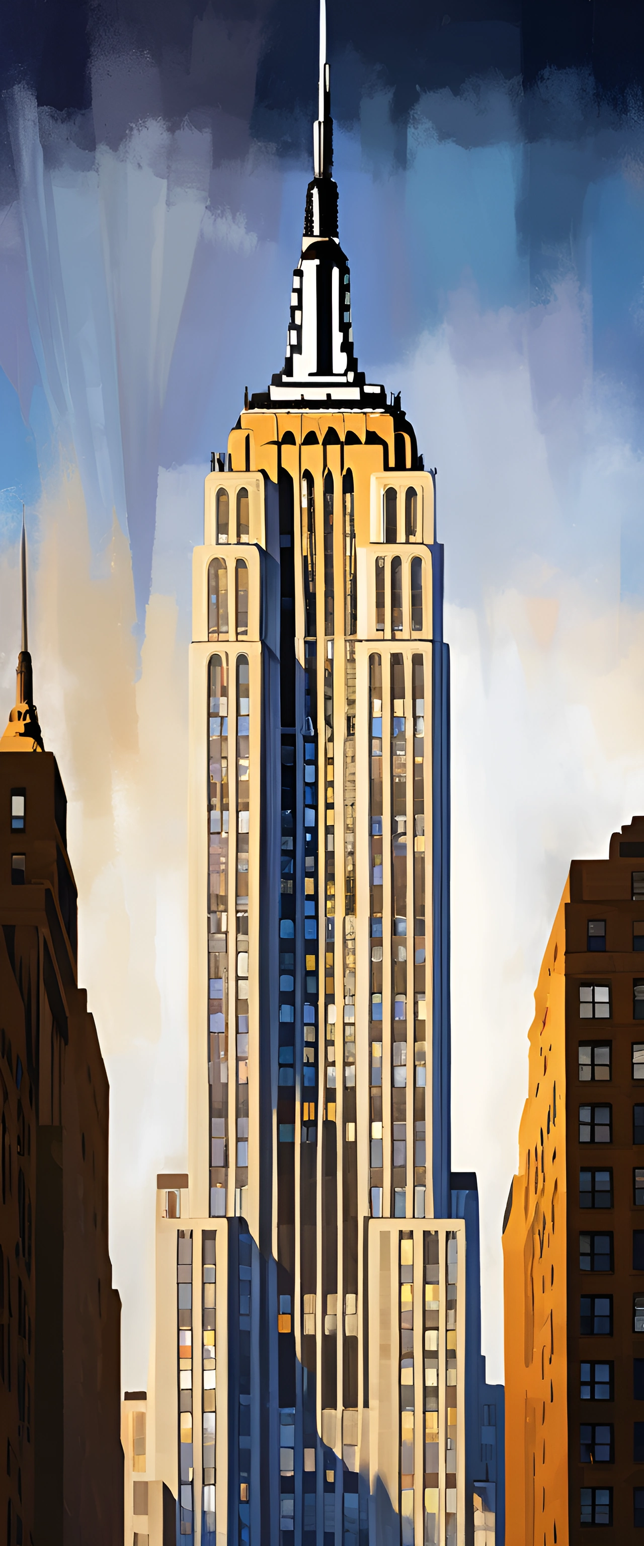 Empire State Building Illustration - Free Download - AI Scribbles