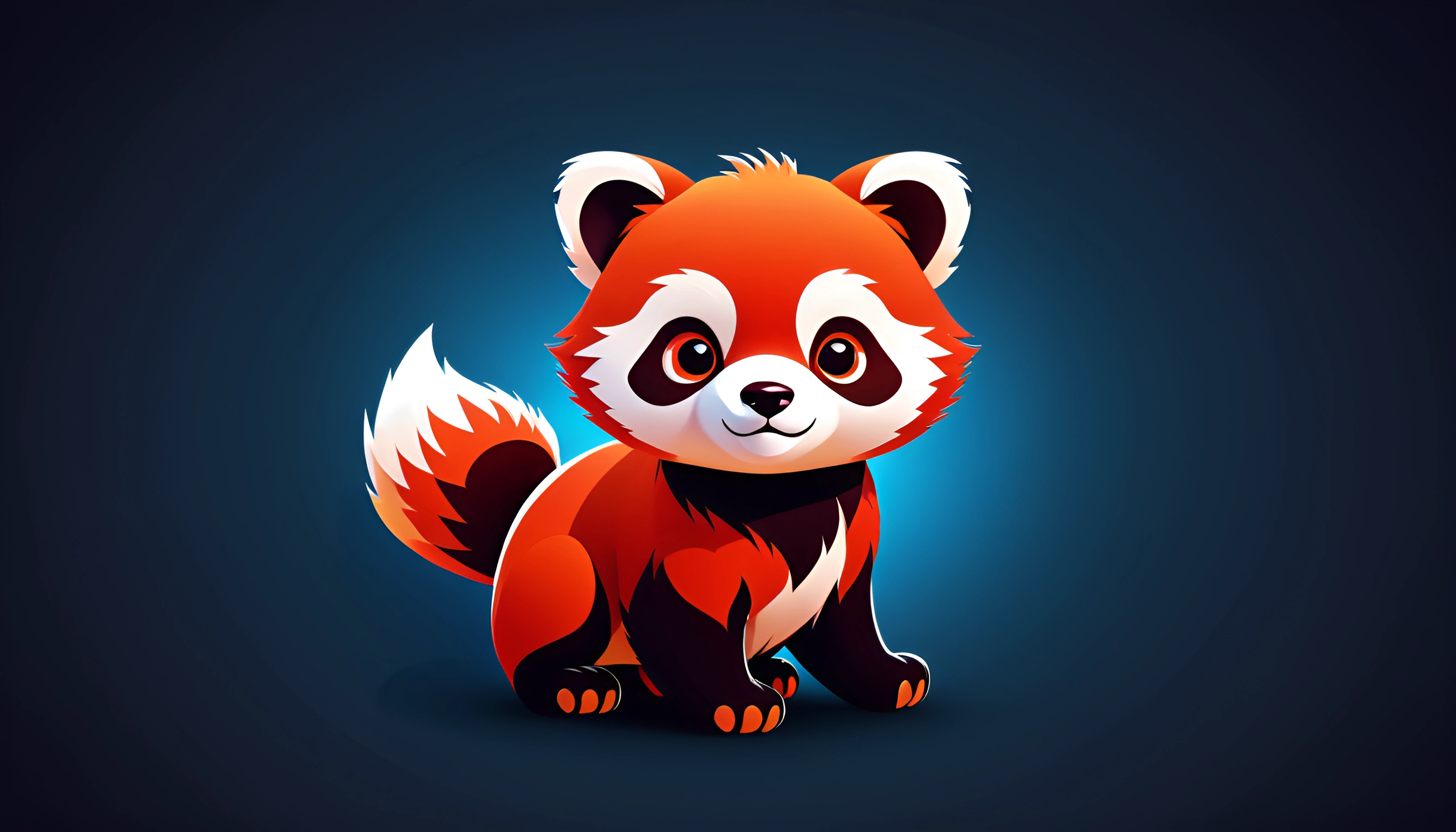 Cute Red Panda Illustration - Free Download - AI Scribbles