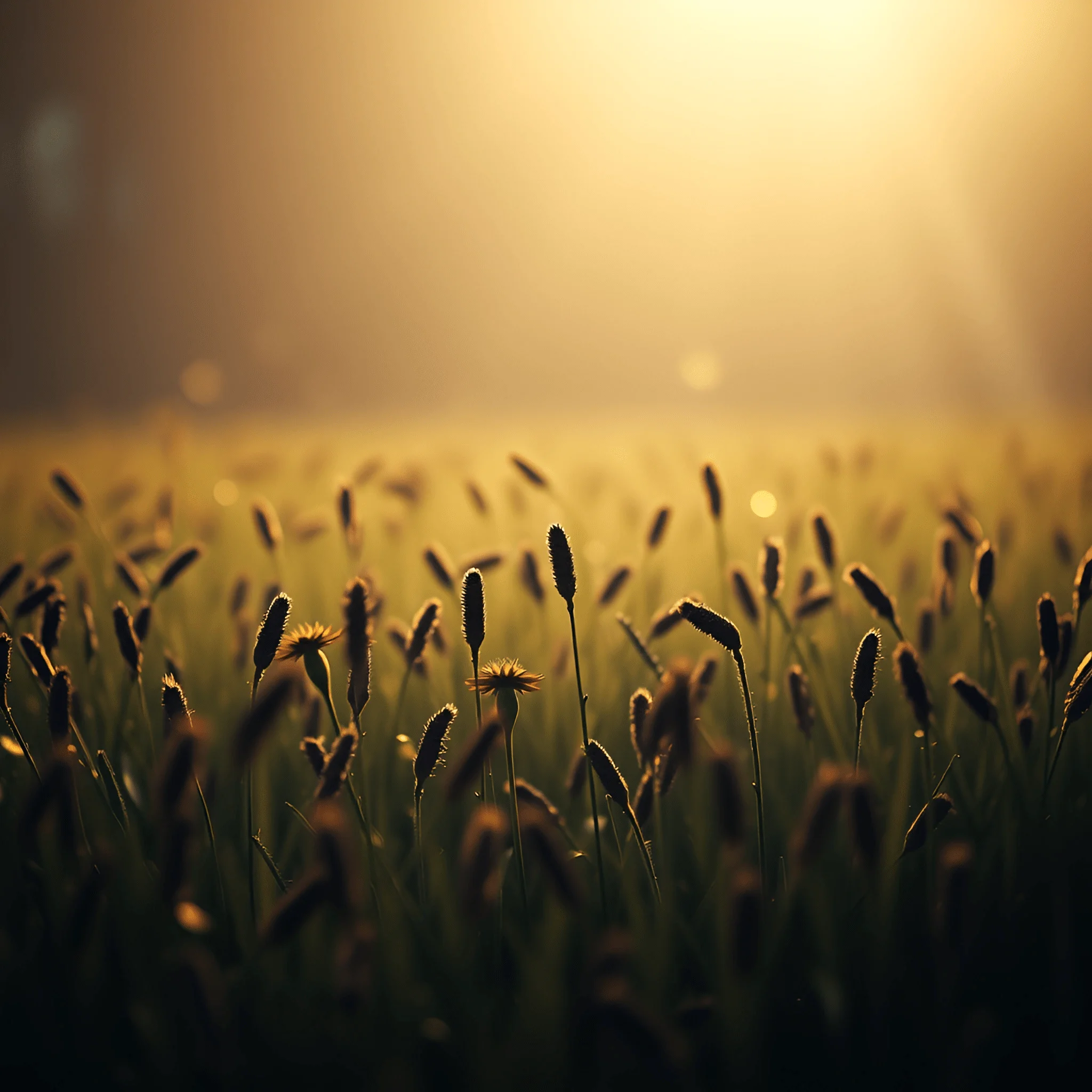 Golden Sunlit Meadow with Wildflowers - Free Download - AI Scribbles