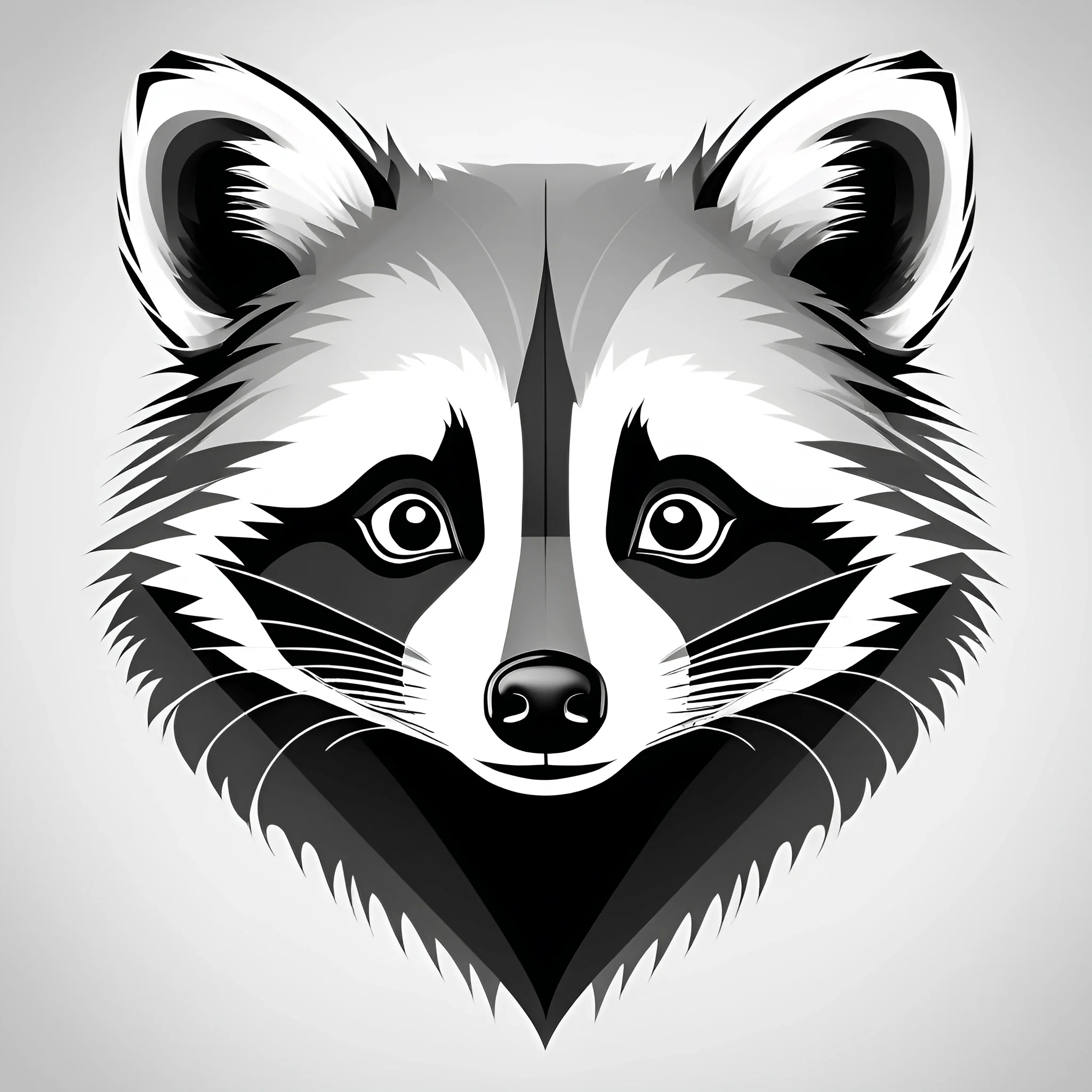 Stylized Raccoon Illustration - Free Download - AI Scribbles