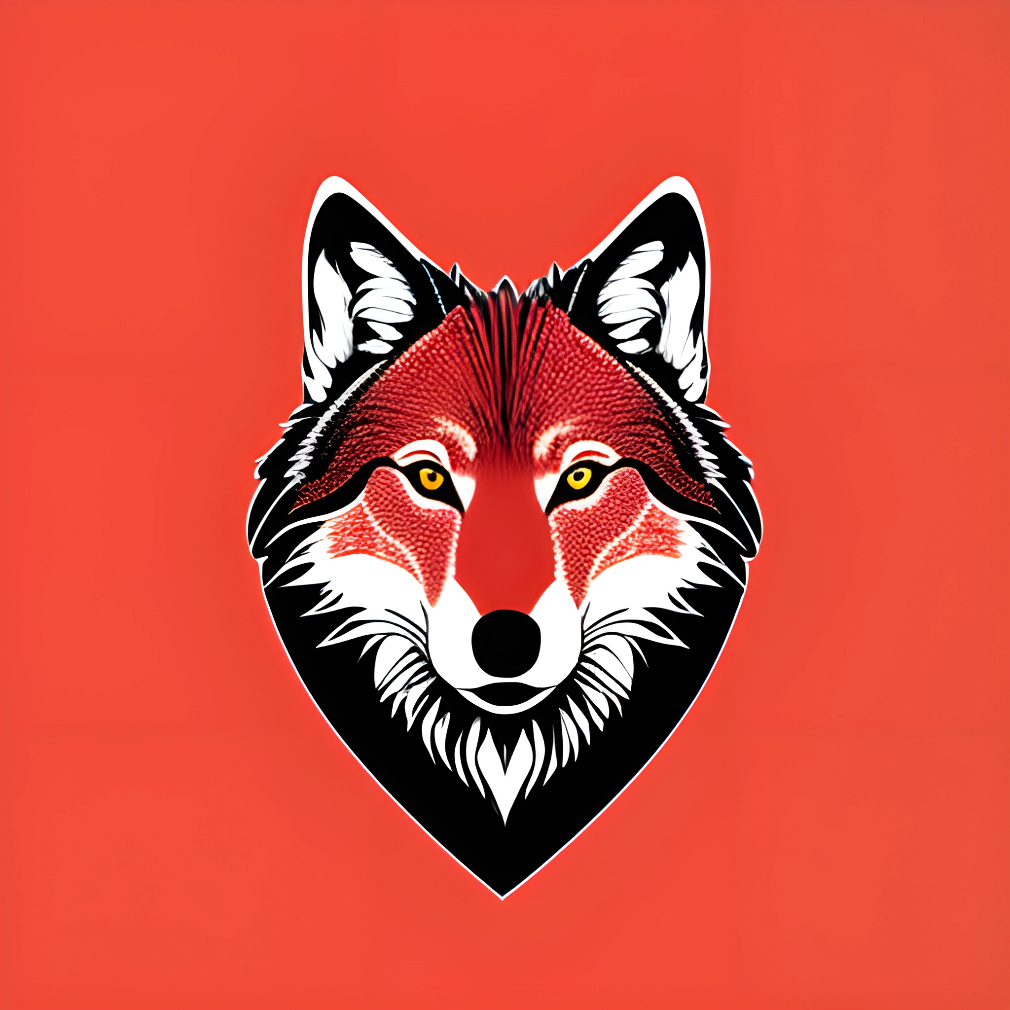 Fox Graphics Stylized Red Fox Graphic - Free Download - AI Scribbles