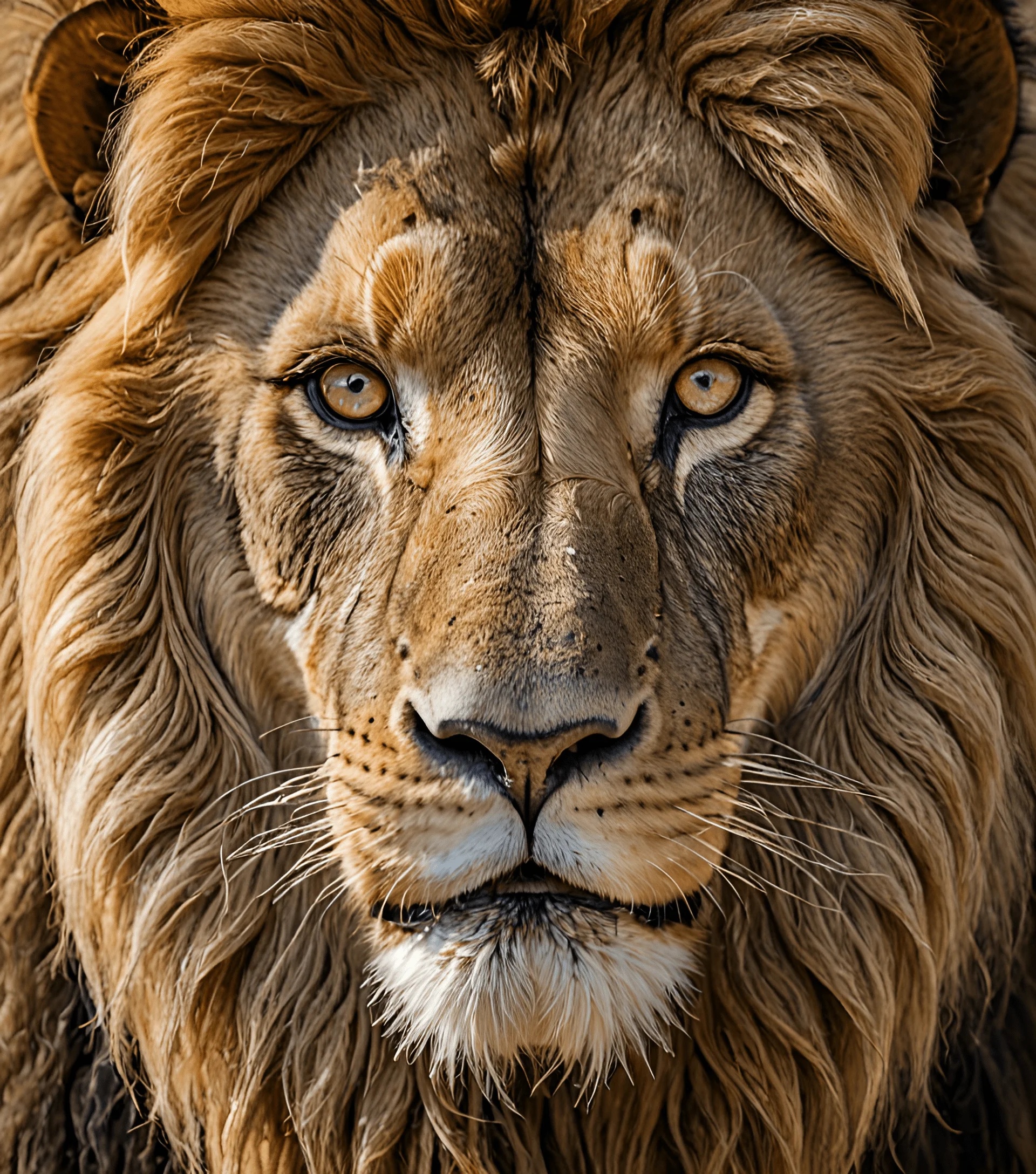 Lion Portrait in High Detail - Free Download - AI Scribbles