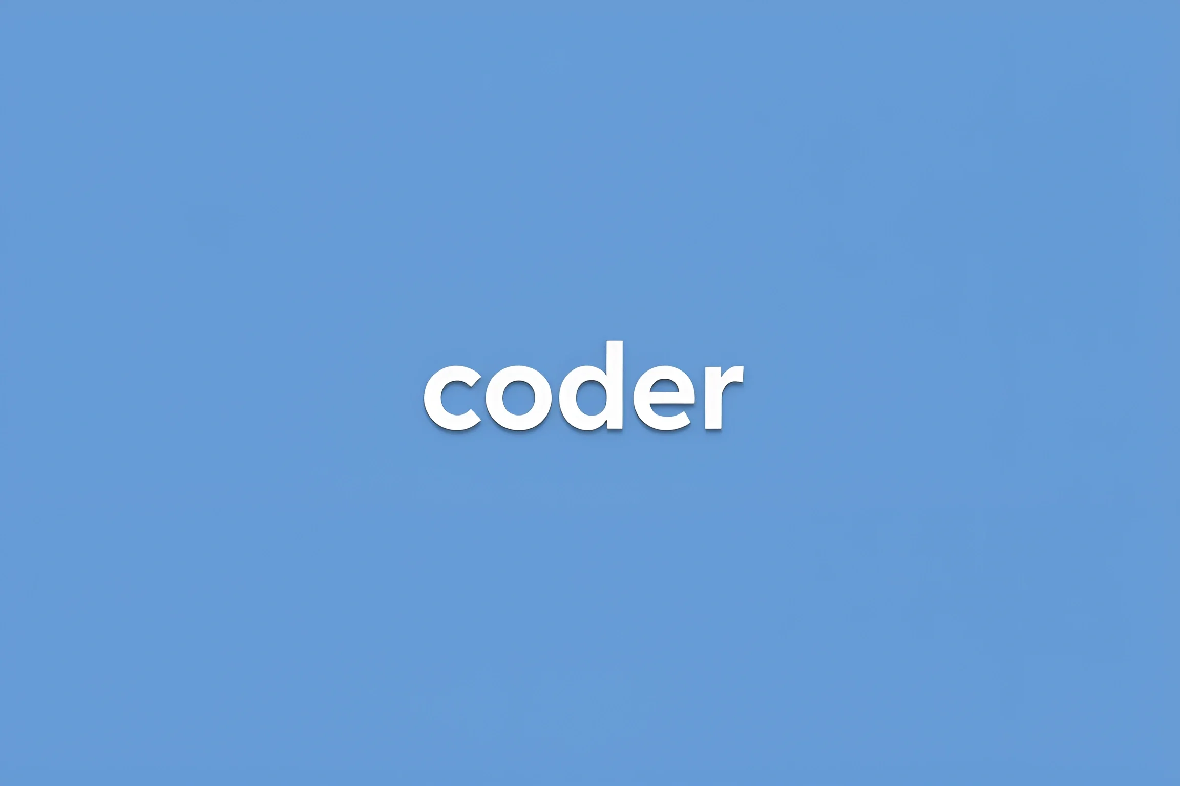 Coder Text on Blue Background - Free Download - AI Scribbles