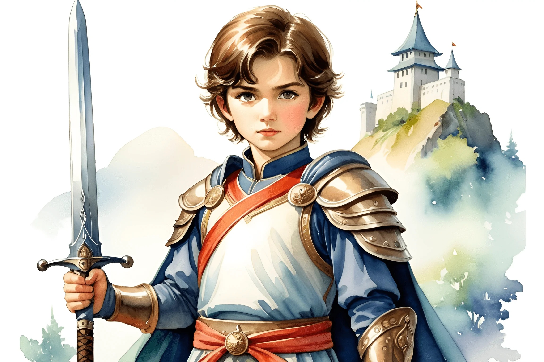 Young Knight Portrait - Free Download - AI Scribbles