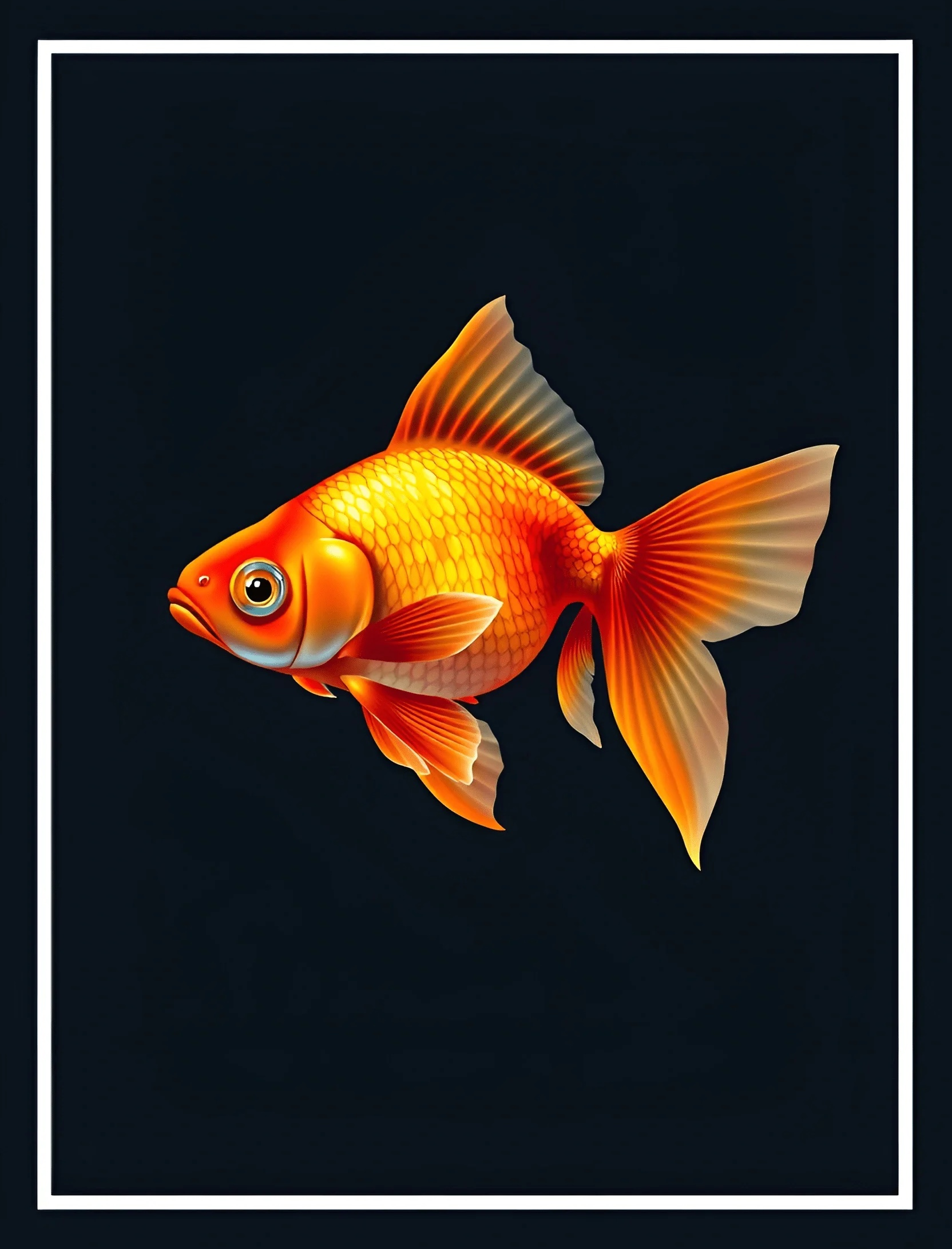 Realistic Goldfish Illustration - Free Download - AI Scribbles