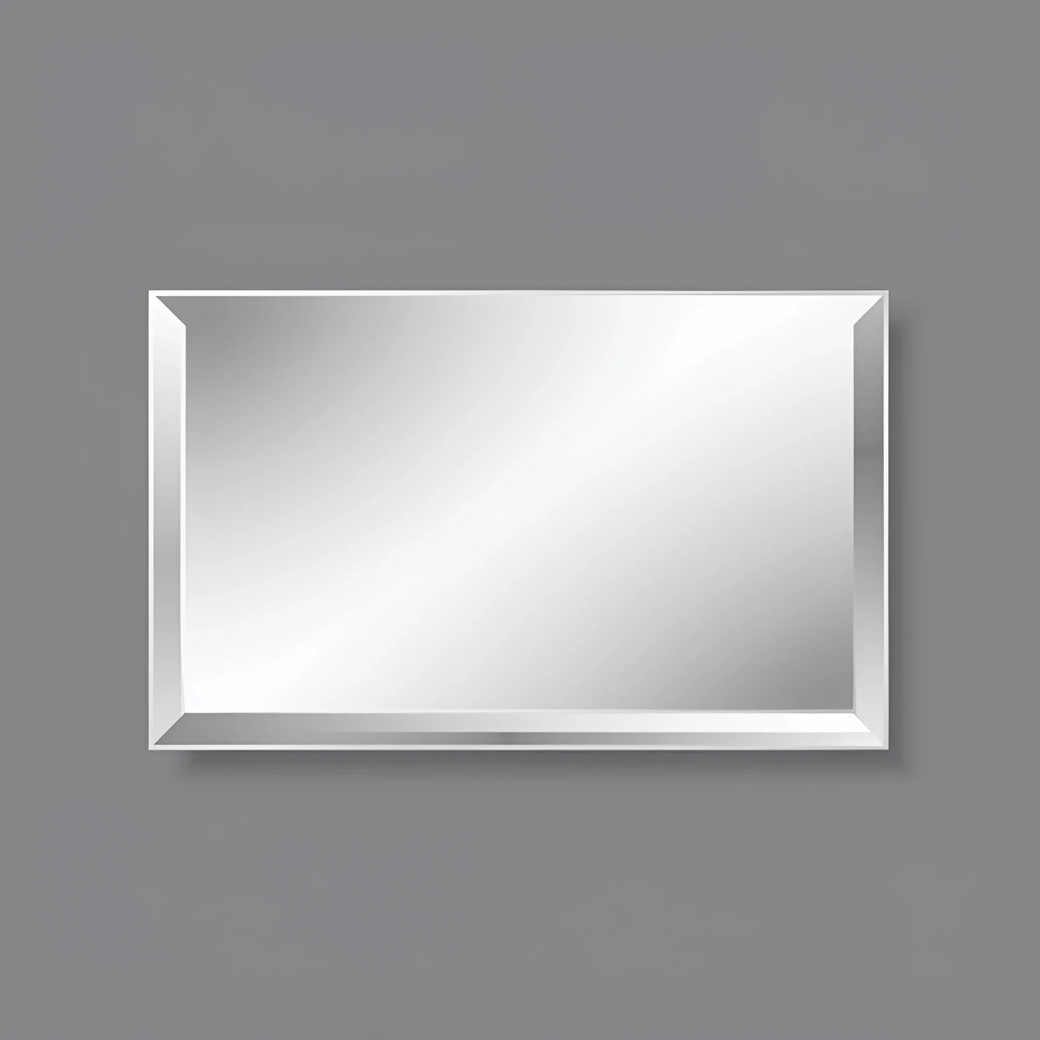 Rectangular Wall Mirror With Beveled Edges - Free Download - AI Scribbles