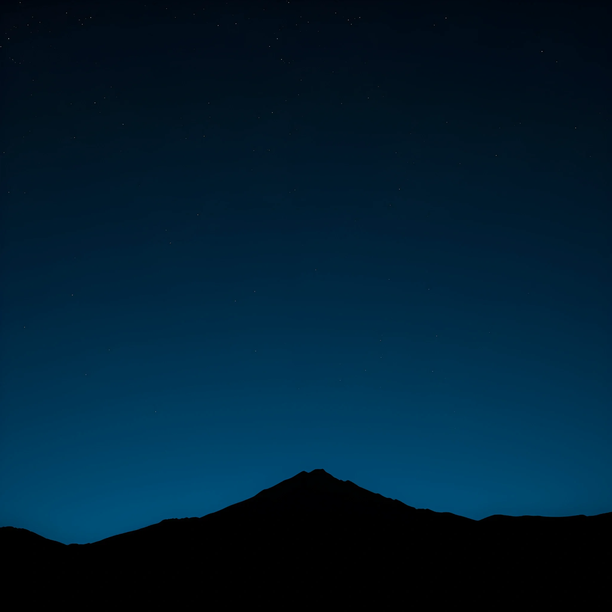 Silhouetted Mountain Under Starry Night Sky - Free Download - AI Scribbles