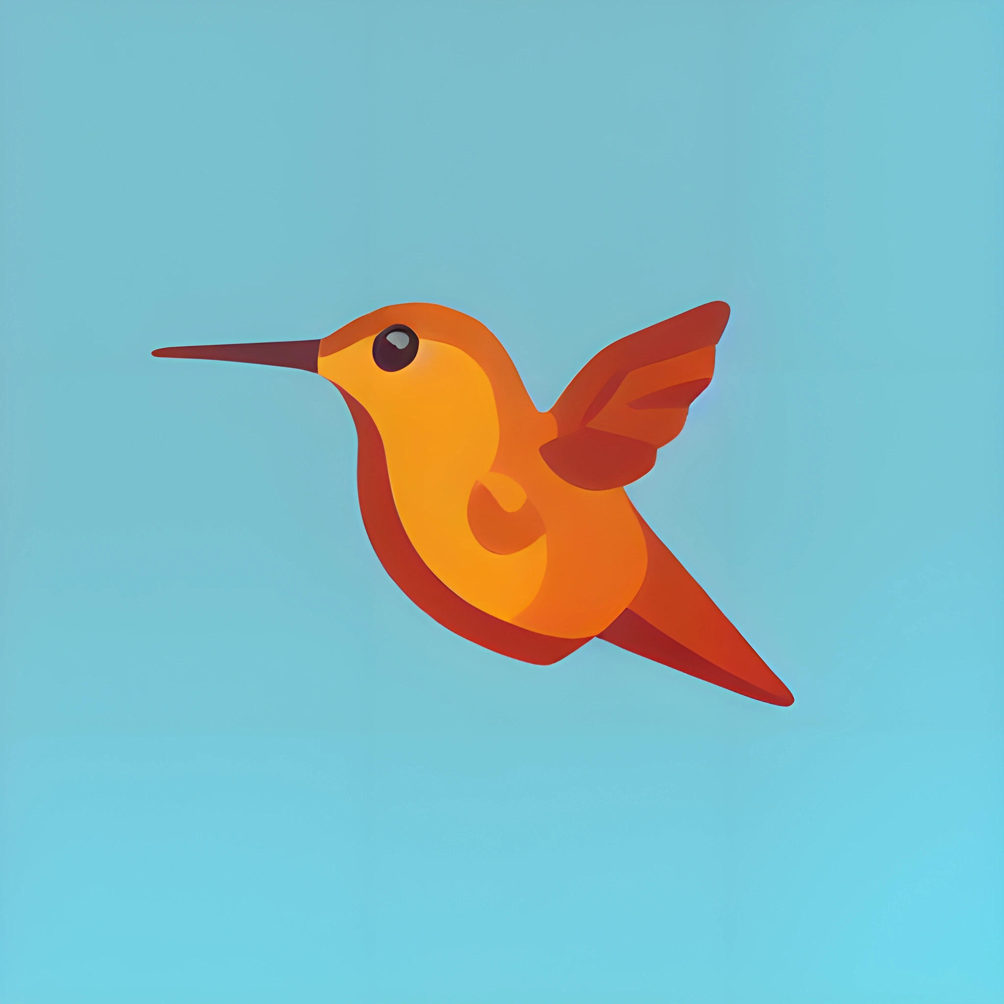 Colorful Geometric Hummingbird Illustration - Free Download - AI Scribbles