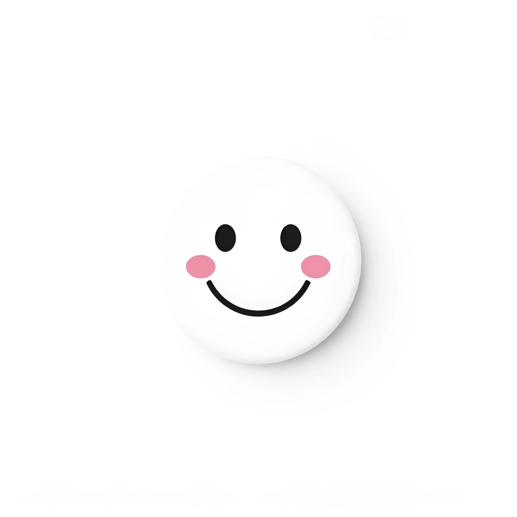 Face With Button Smiling Face Button With Blush - Free Download - AI Scribbles