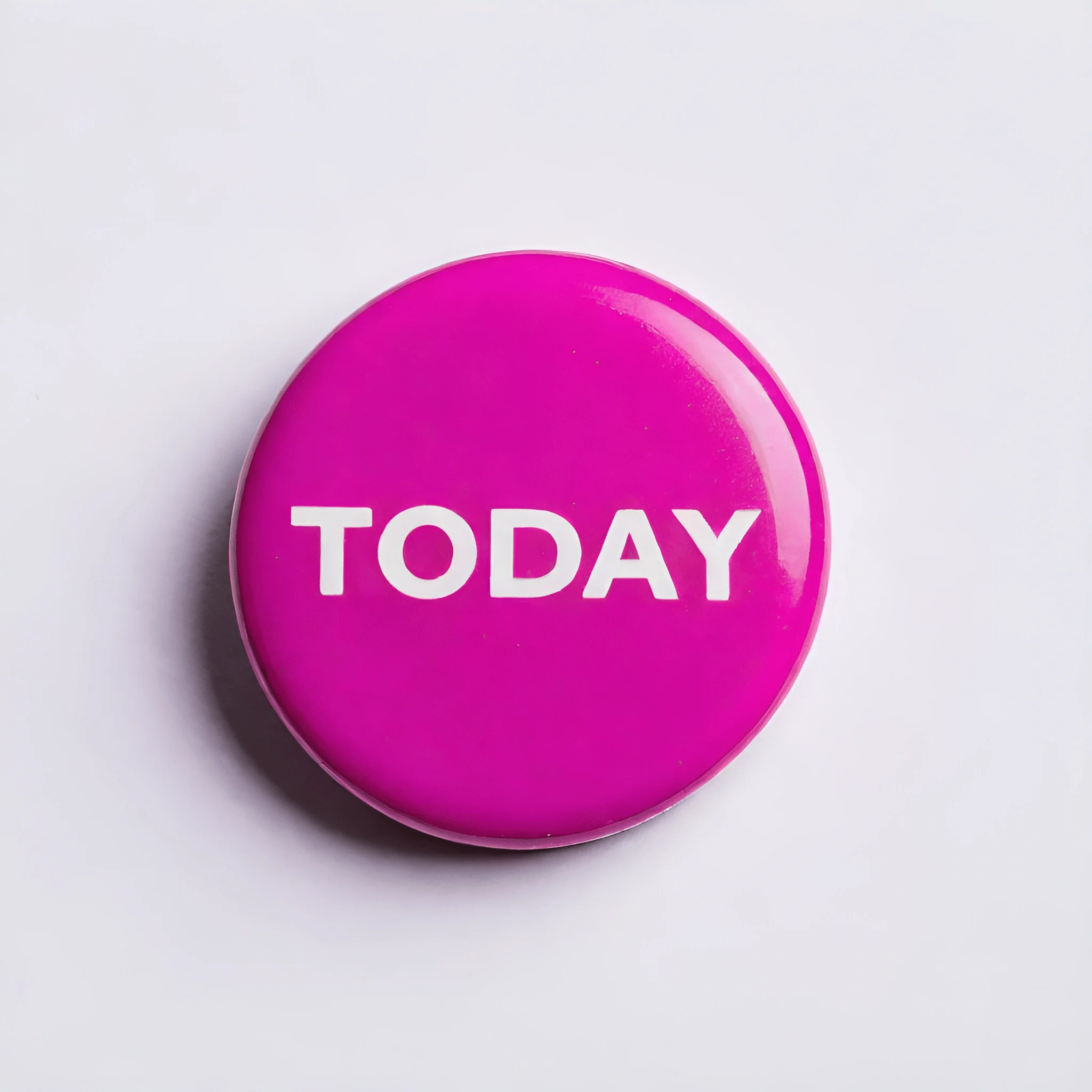 Today Button Image Bright Pink Button with Today Text - Free Download - AI Scribbles