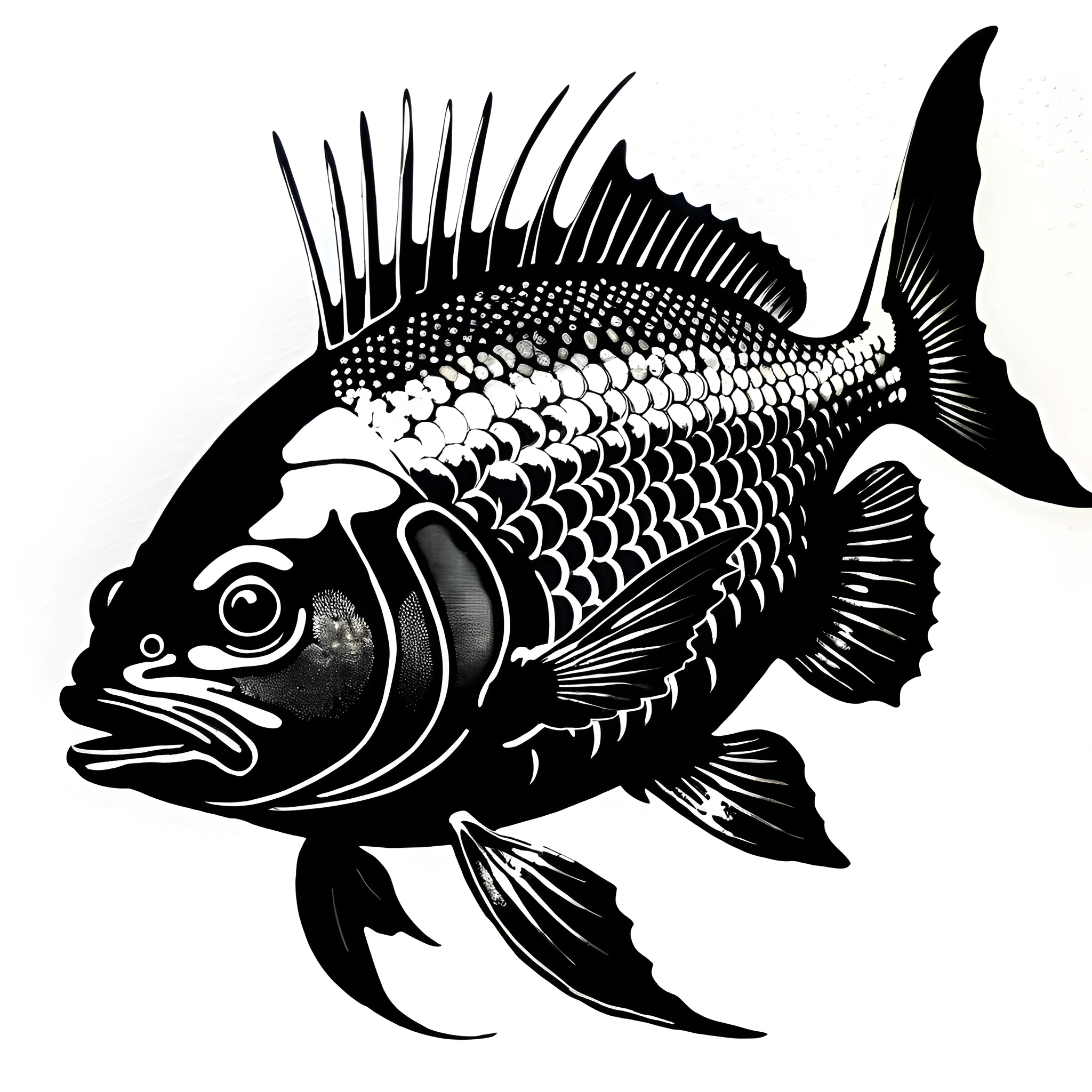 Fish Stylisation Stylized Fish Illustration - Free Download - AI Scribbles