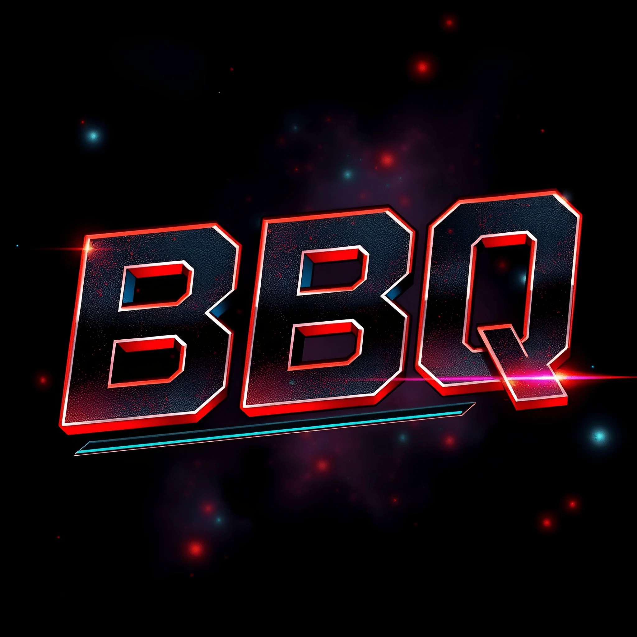 Kbbq Letters BBQ Text Design - Free Download - AI Scribbles