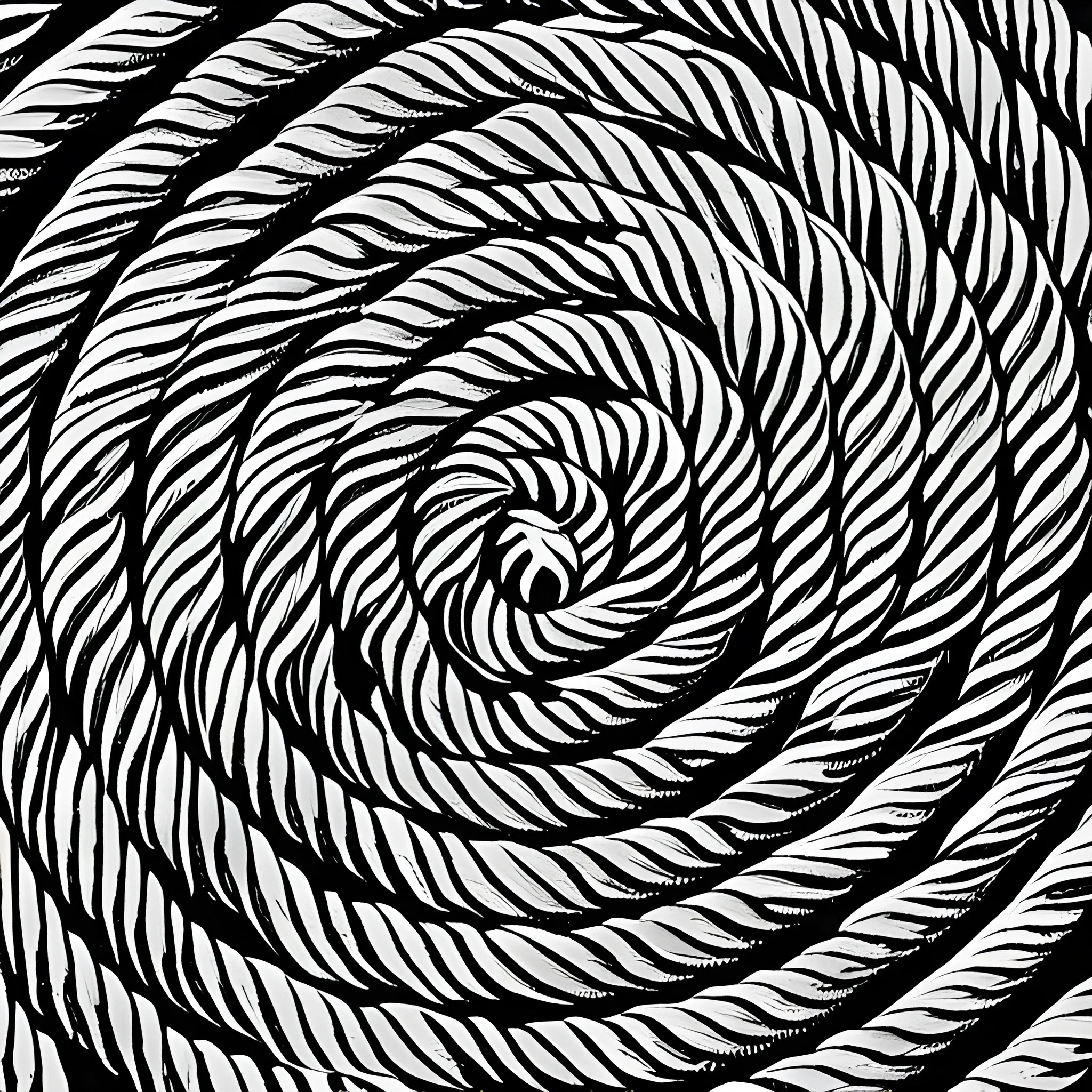 Intricate Rope Spiral - Free Download - AI Scribbles