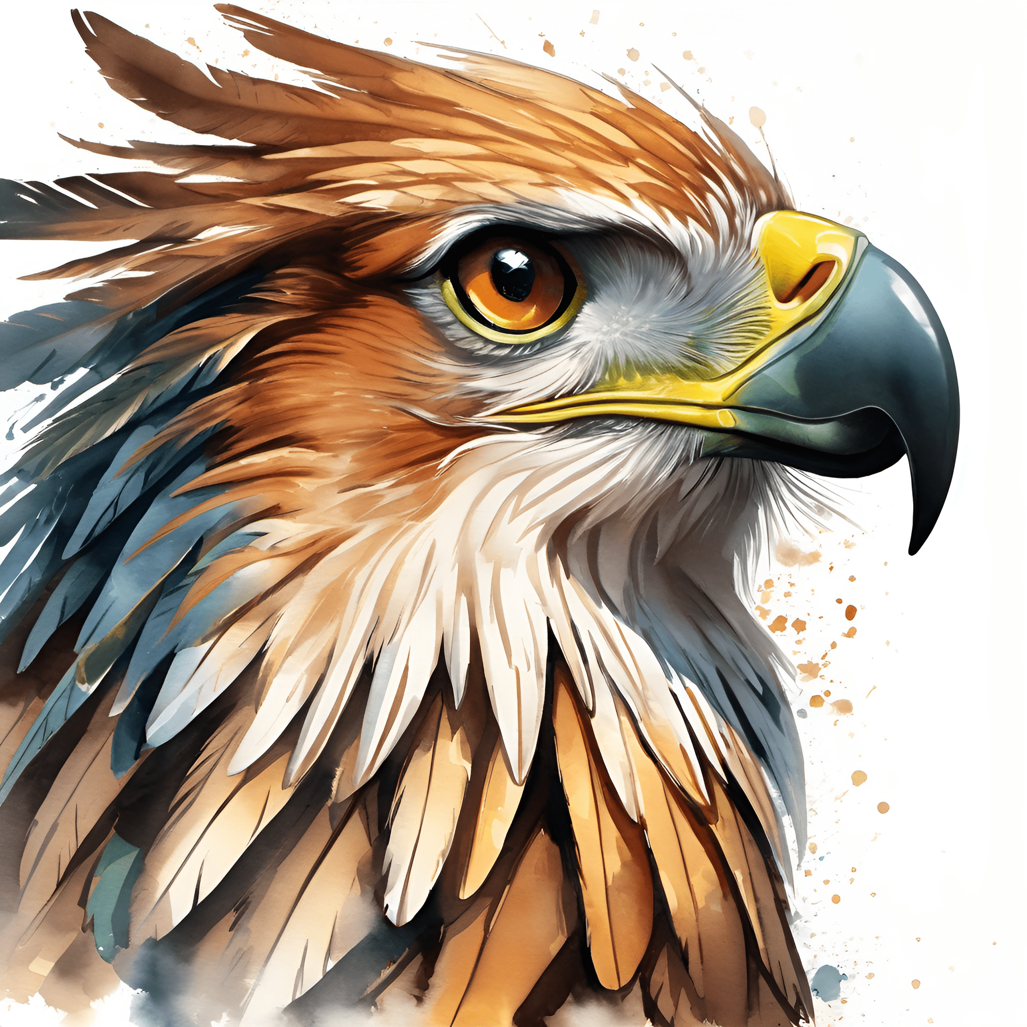 Majestic Eagle Illustration - Free Download - AI Scribbles