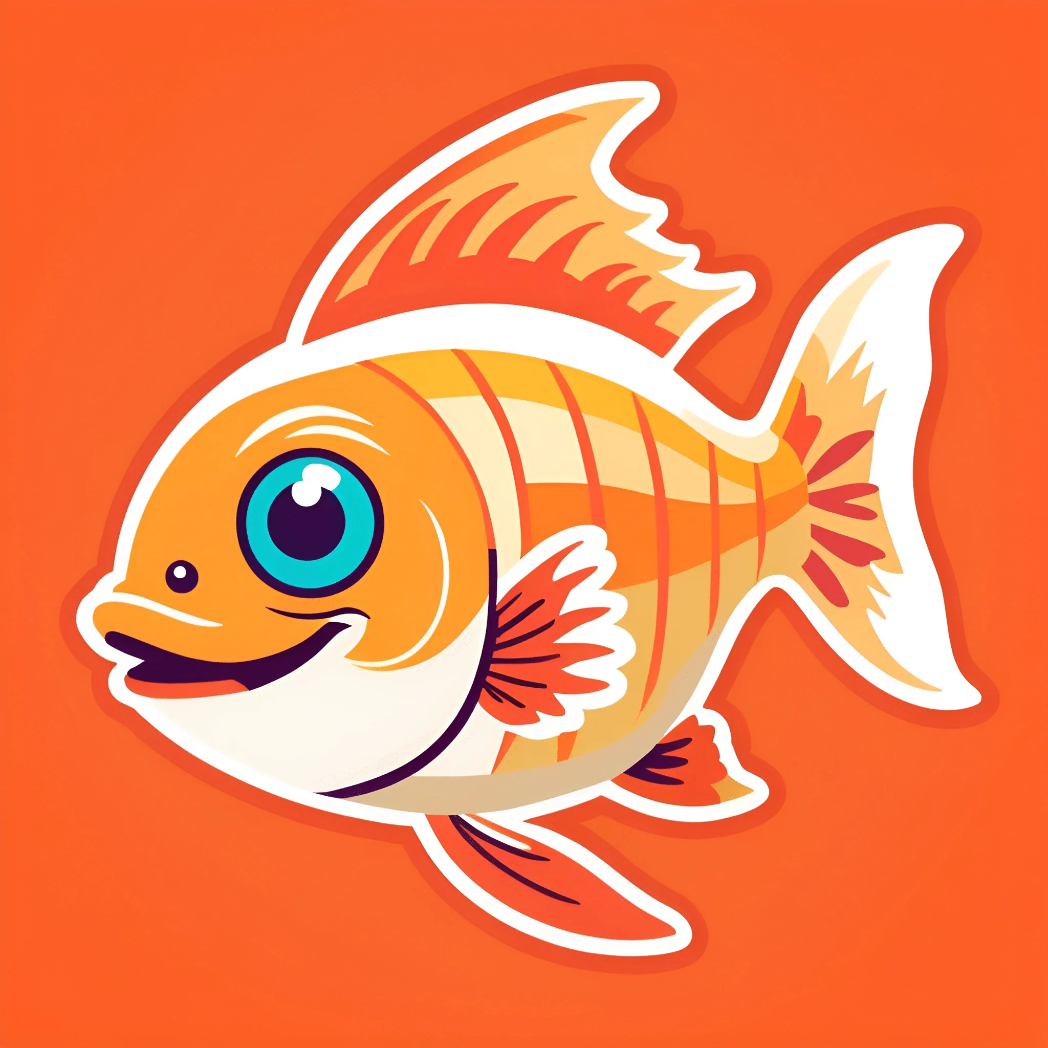 Colorful Cartoon Fish - Free Download - AI Scribbles
