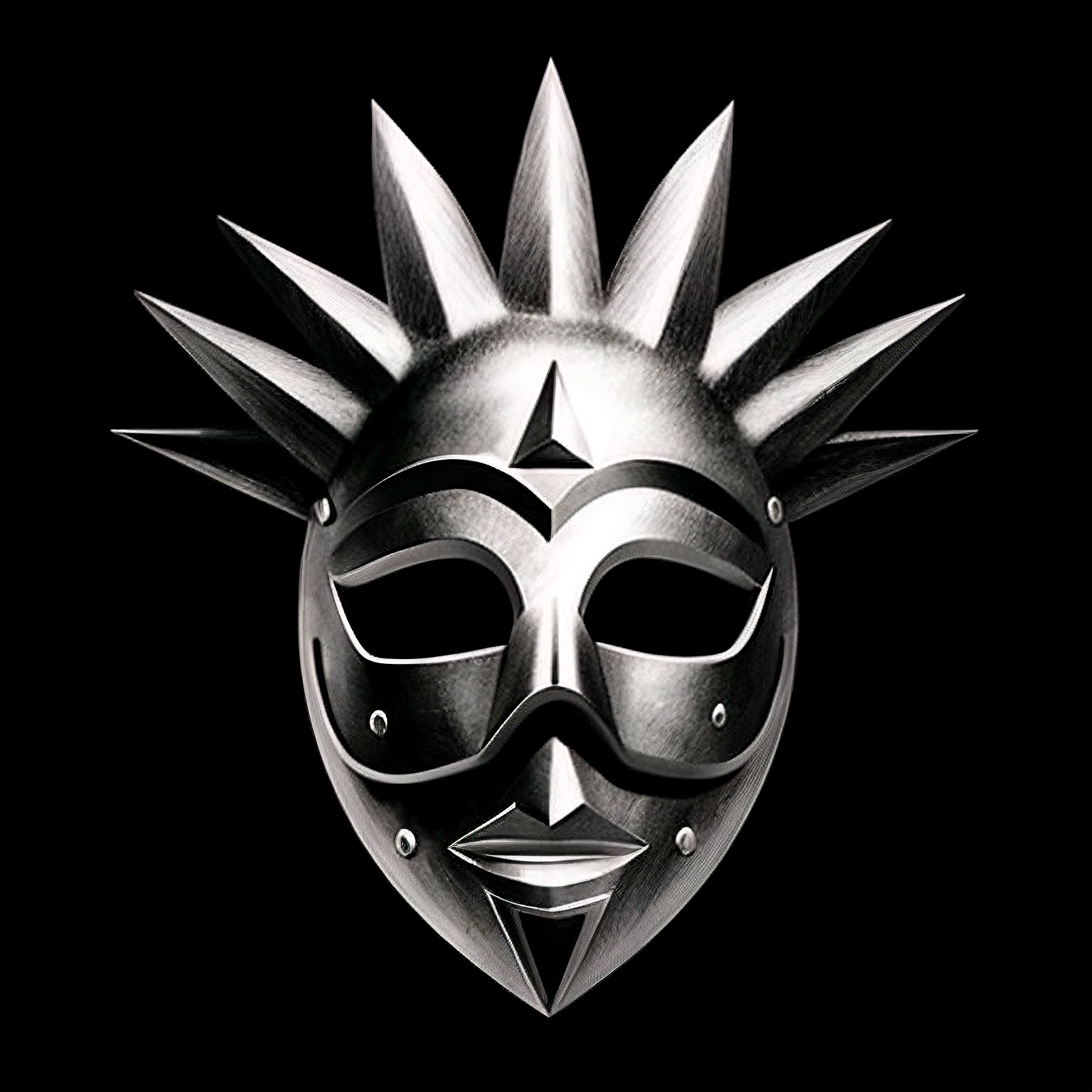 Abstract Metal Mask - Free Download - AI Scribbles