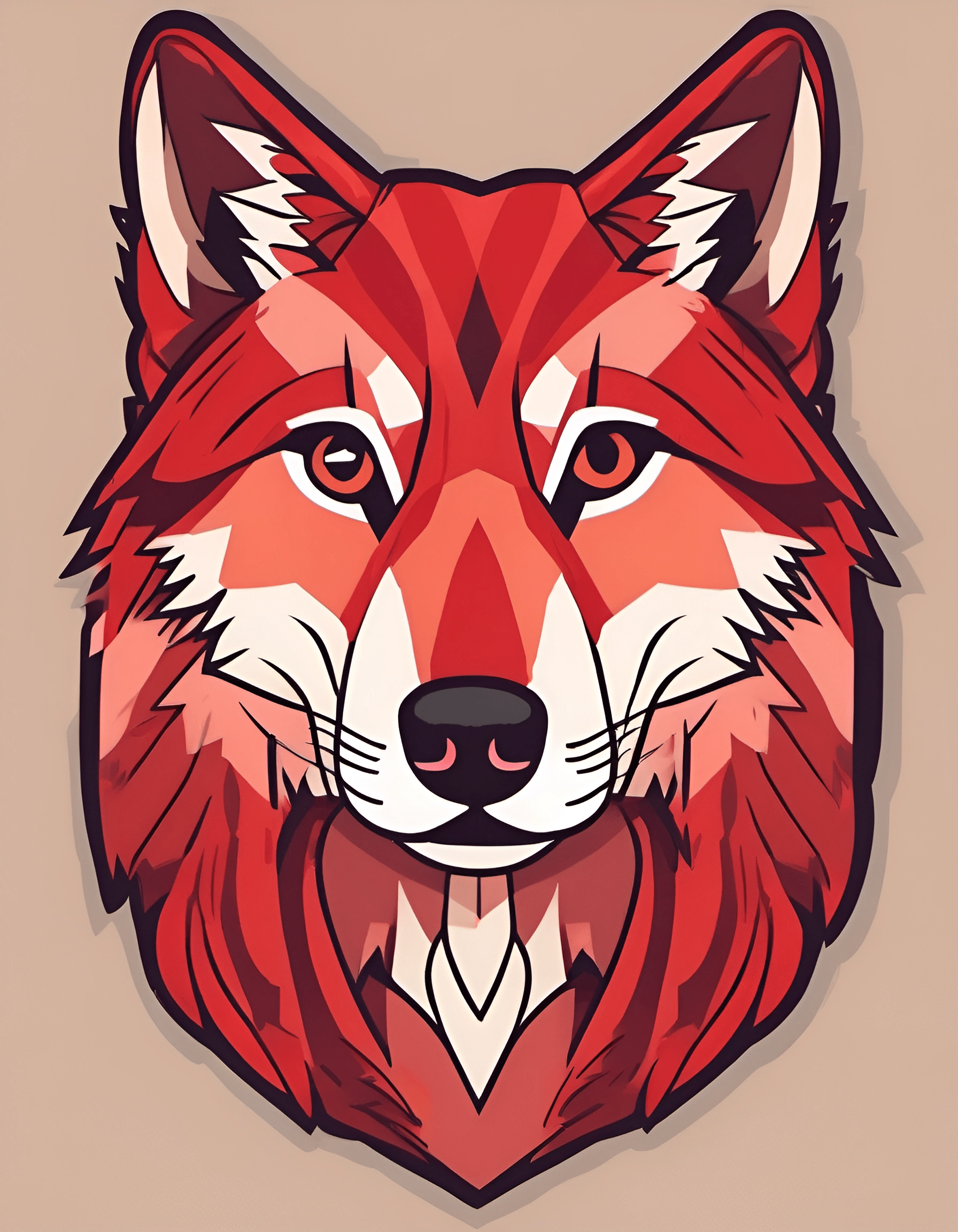 Isometric Fox Geometric Fox Illustration - Free Download - AI Scribbles