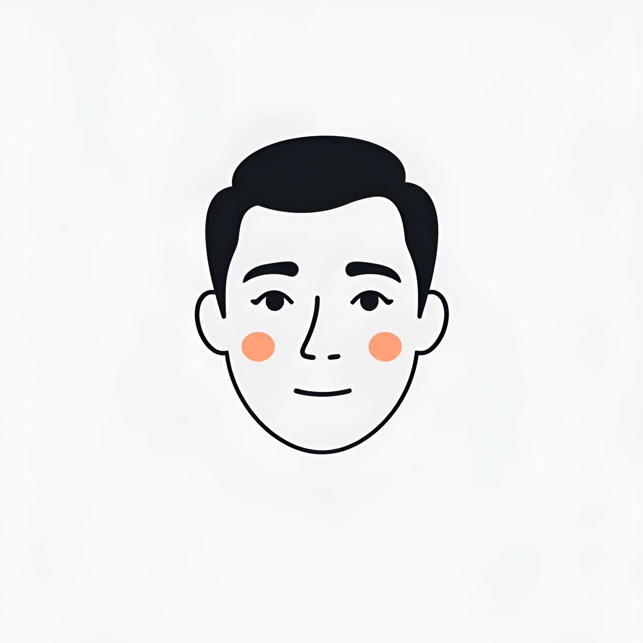 Simple Male Face Illustration - Free Download - AI Scribbles