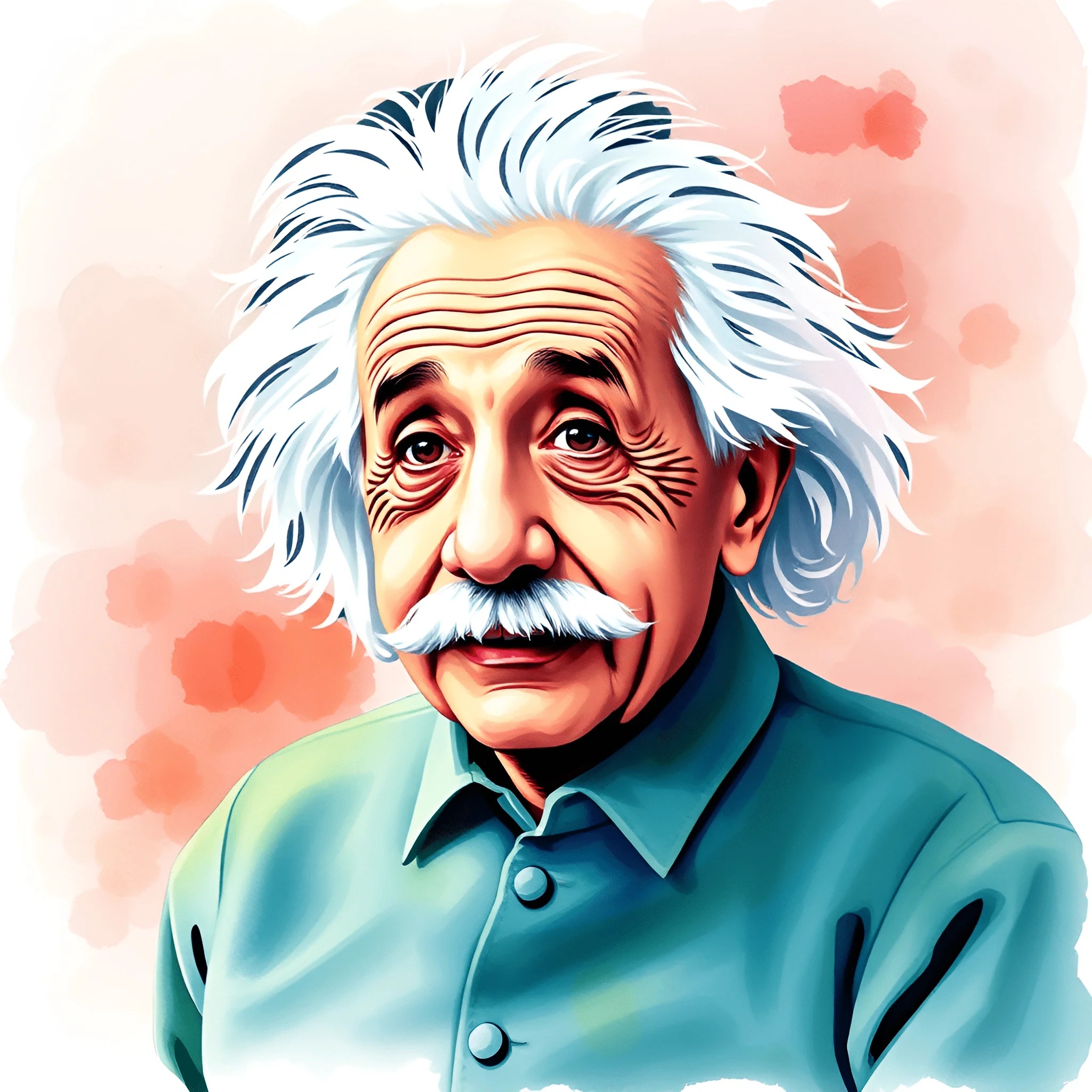 Digital Portrait of Albert Einstein - Free Download - AI Scribbles