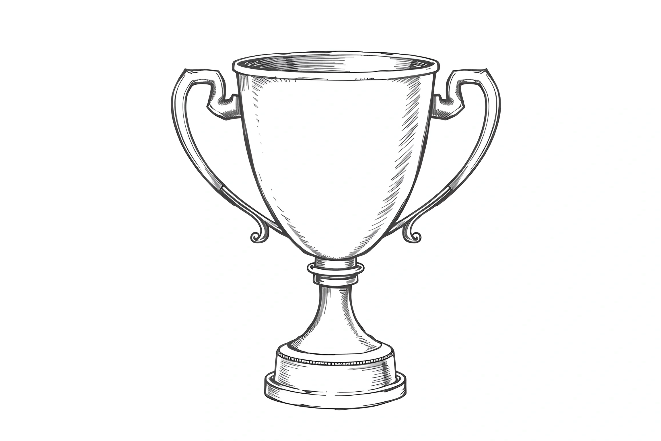 Trophy Drawinf Hand-Drawn Trophy Illustration - Free Download - AI Scribbles